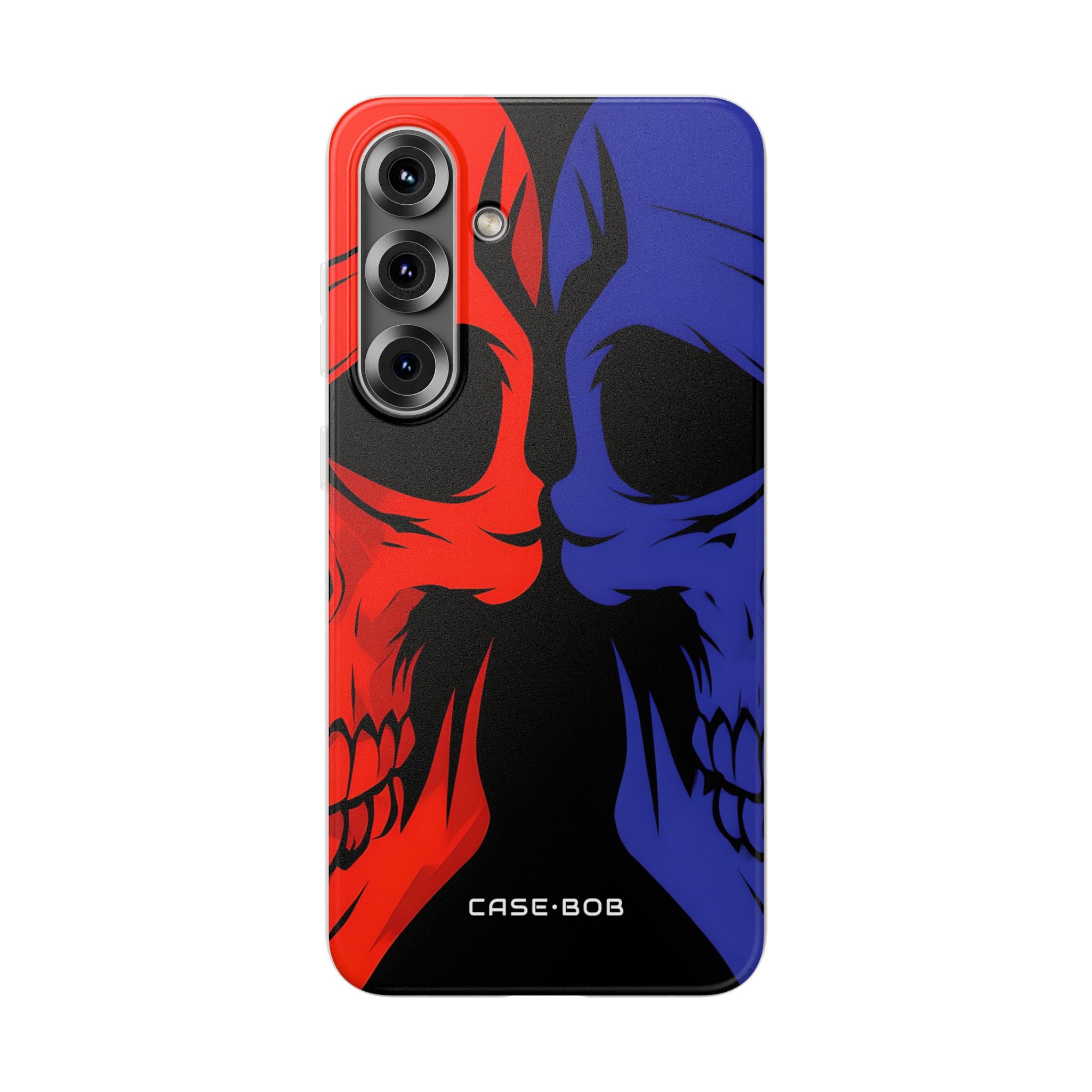 Twin Skulls Crimson Samsung S25 Plus Case - Soft