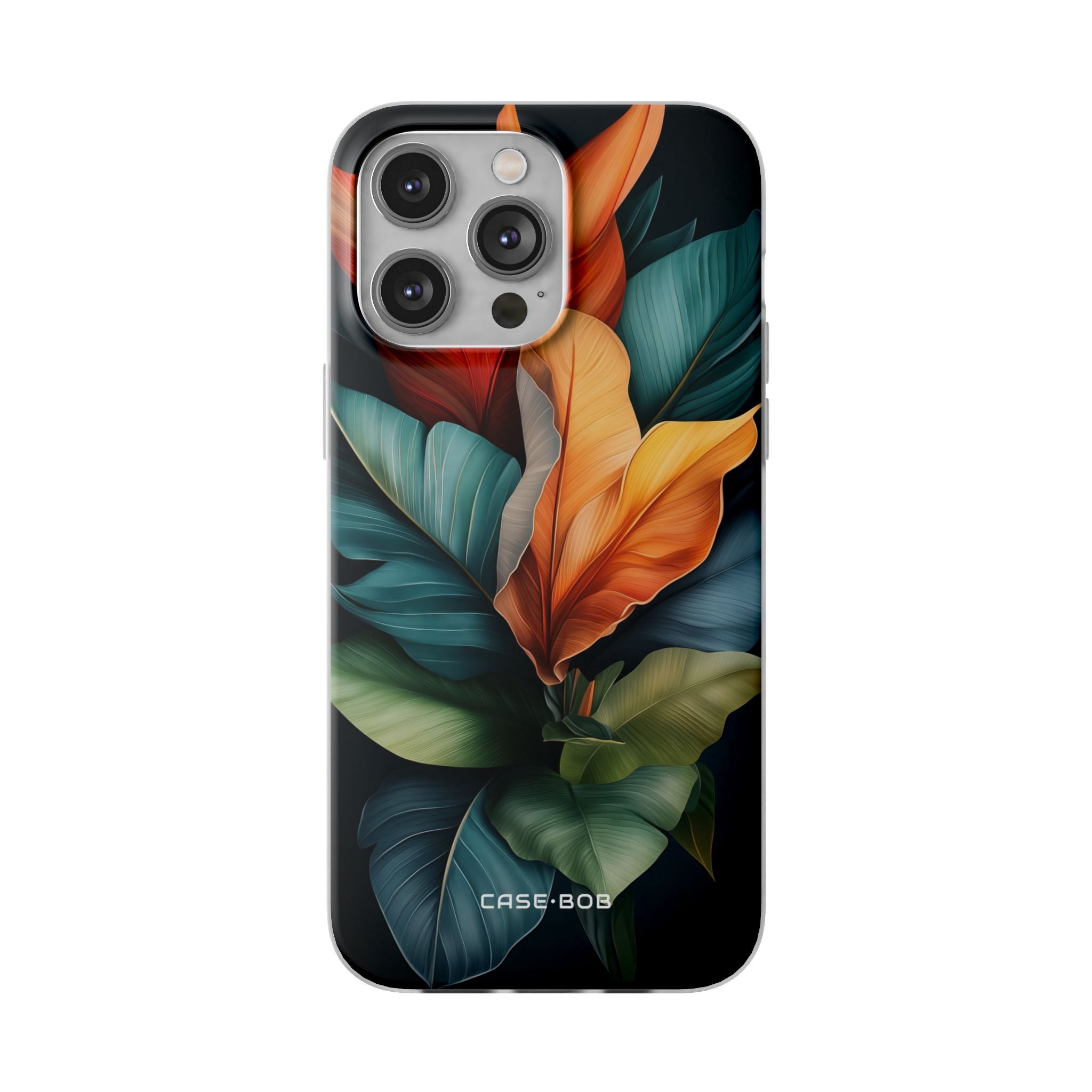 Tropical Leafburst iPhone 14 Pro Max Case - Soft