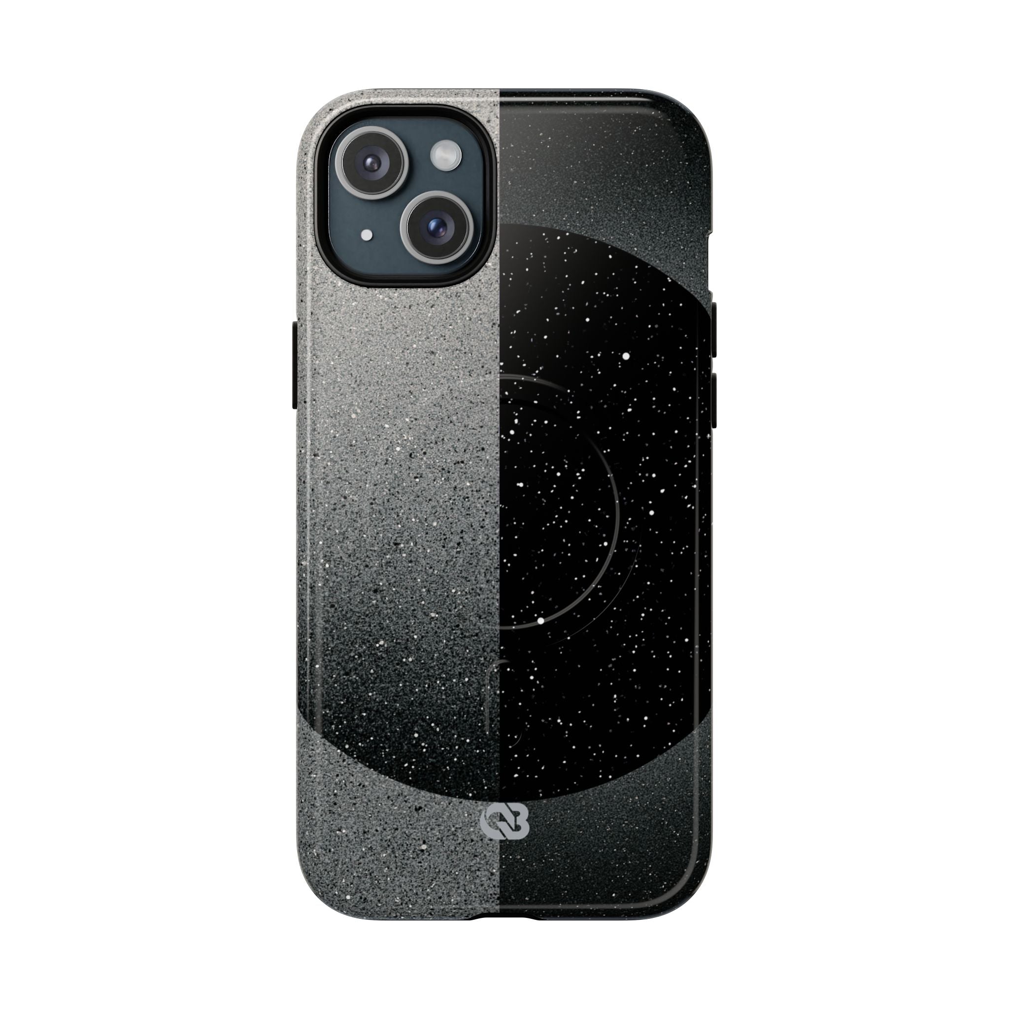 Black Tough 2.0 Magsafe Phone Case for iPhone - Lunar Static Orbit
