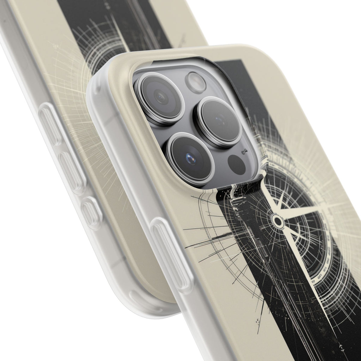 Beige Lite Phone Case for iPhone - Zenith Vector Spire