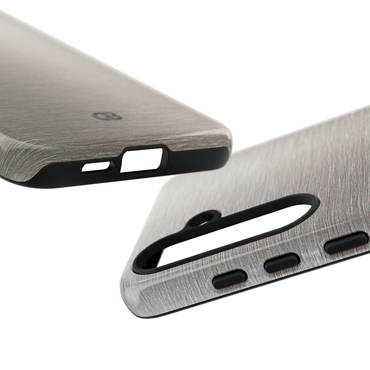 Brushed Silver Alloy · Tough Phone Case for Samsung · Silver
