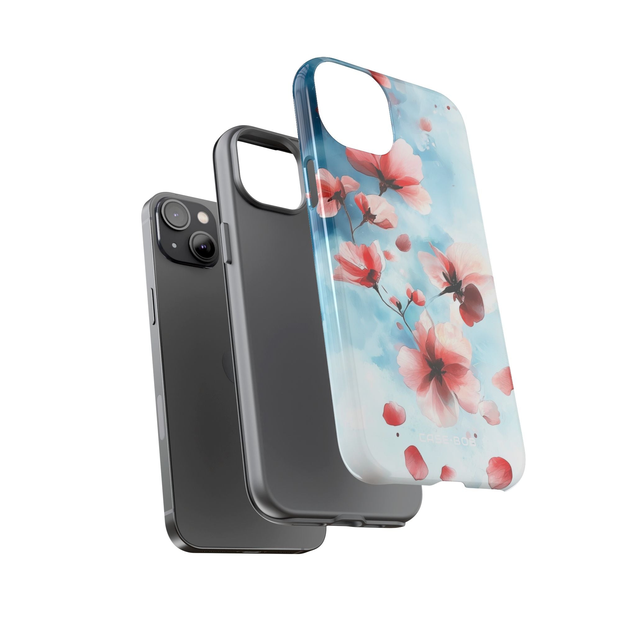 Pink Blossom Drift iPhone 14 Plus Case - Tough