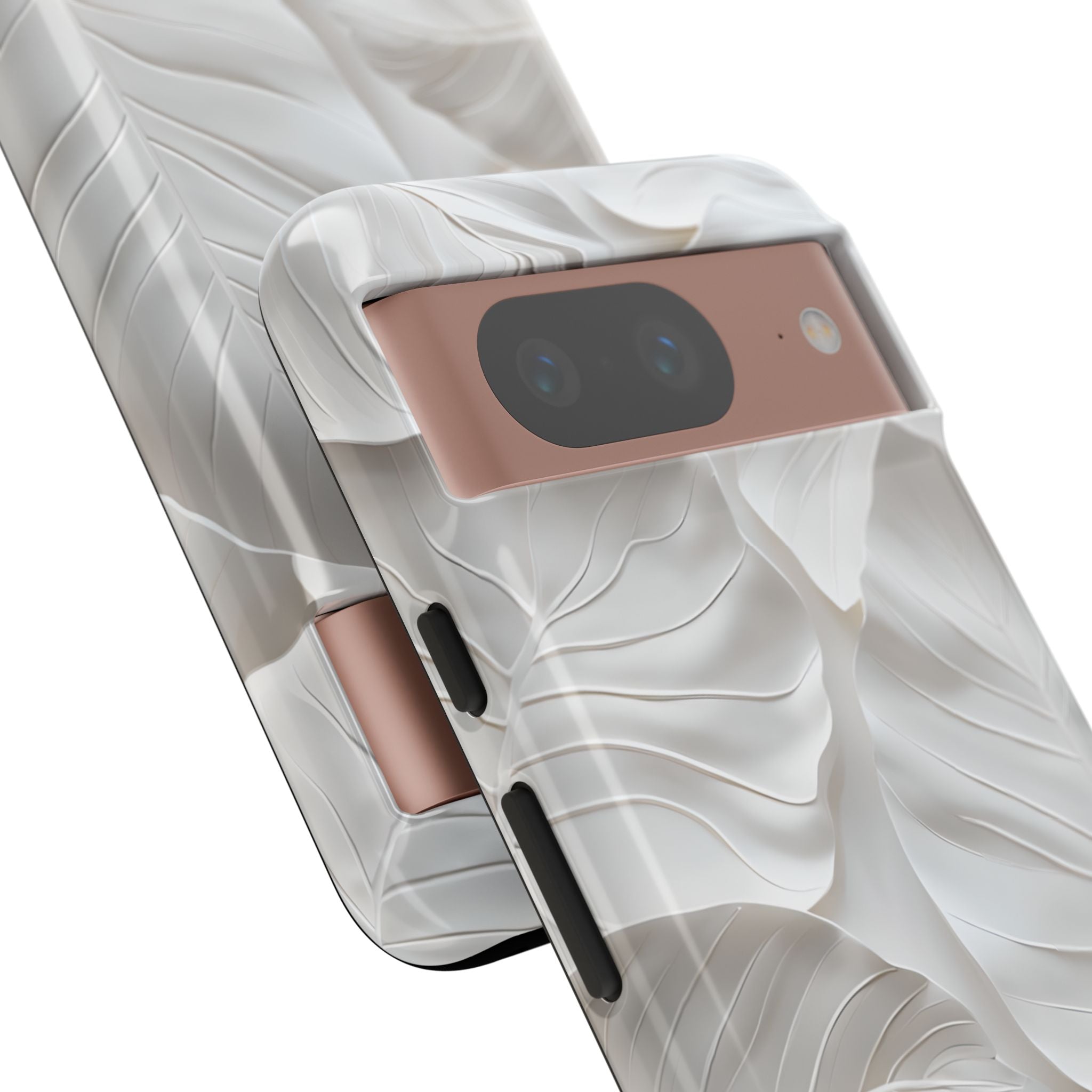 Sculpted Ivory Leaves · Tough Phone Case for Google Pixel