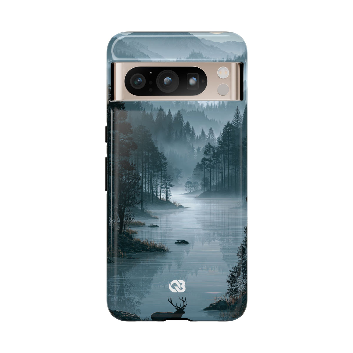 Silent Nordic Fjord · Tough Phone Case for Pixel · Blue