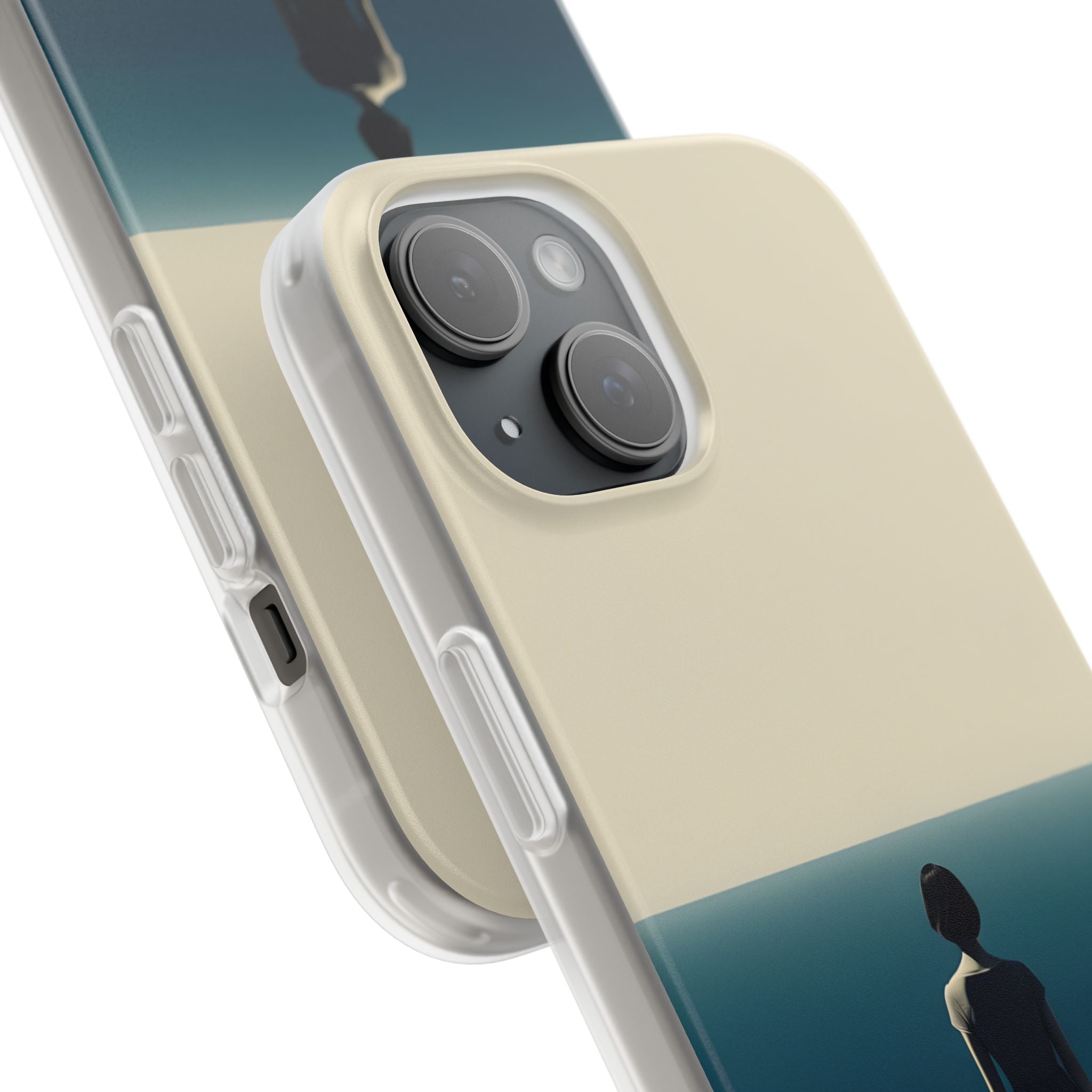 Solitary Blue Horizon · Soft Coque de téléphone pour iPhone