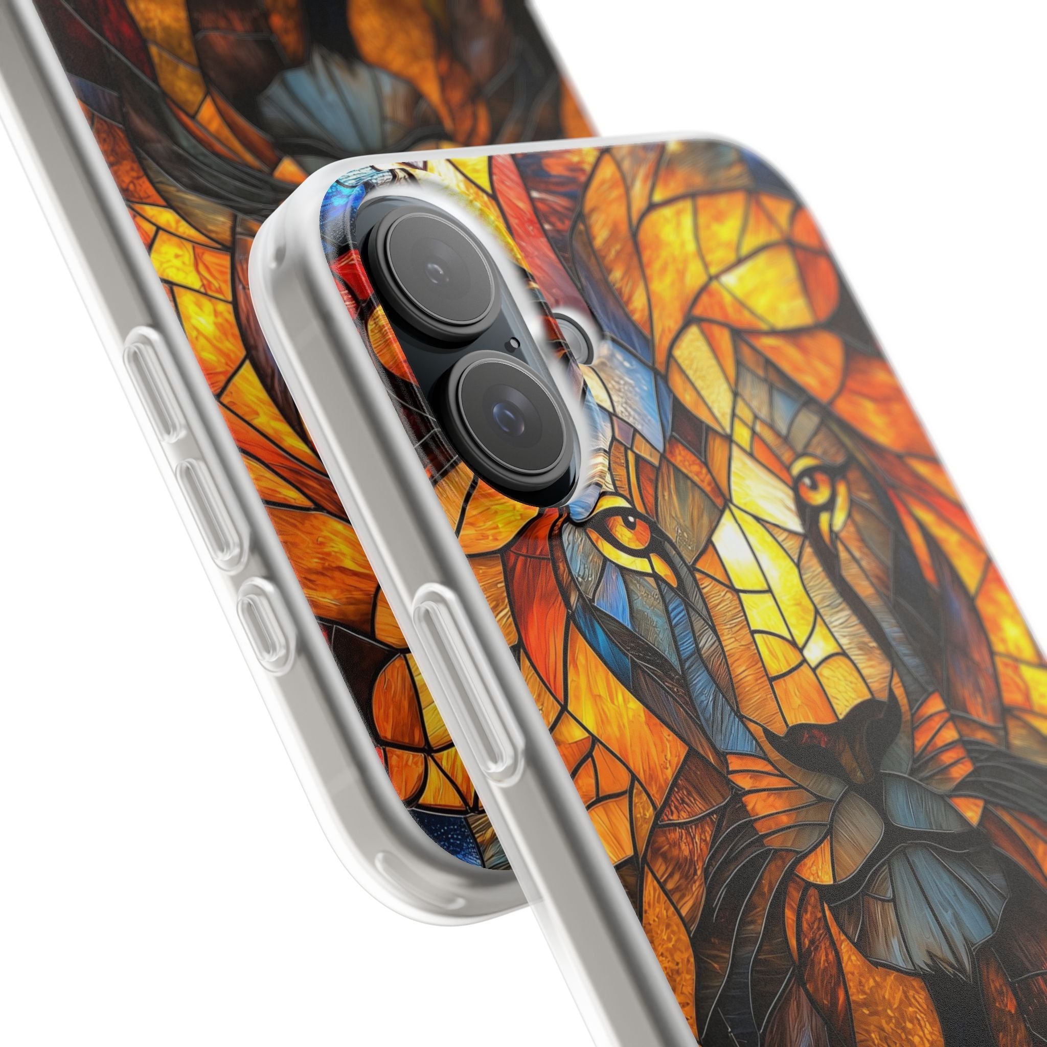 Amber Glass Lion · Soft Phone Case for iPhone