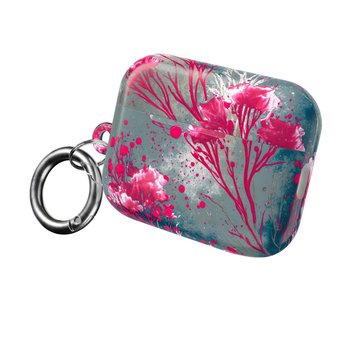 Cyber Blossom · Hard Case for AirPods & AirPods Pro · Teal