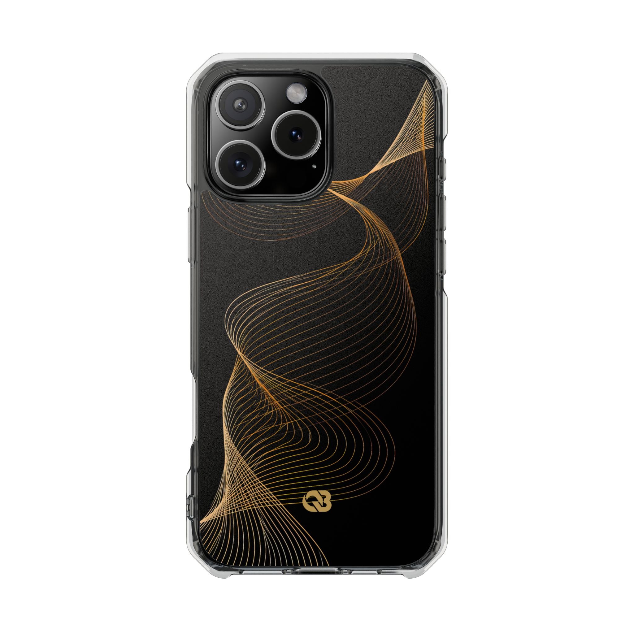 Gold Impact MagSafe Phone Case for iPhone - Burnished Bronze Helix