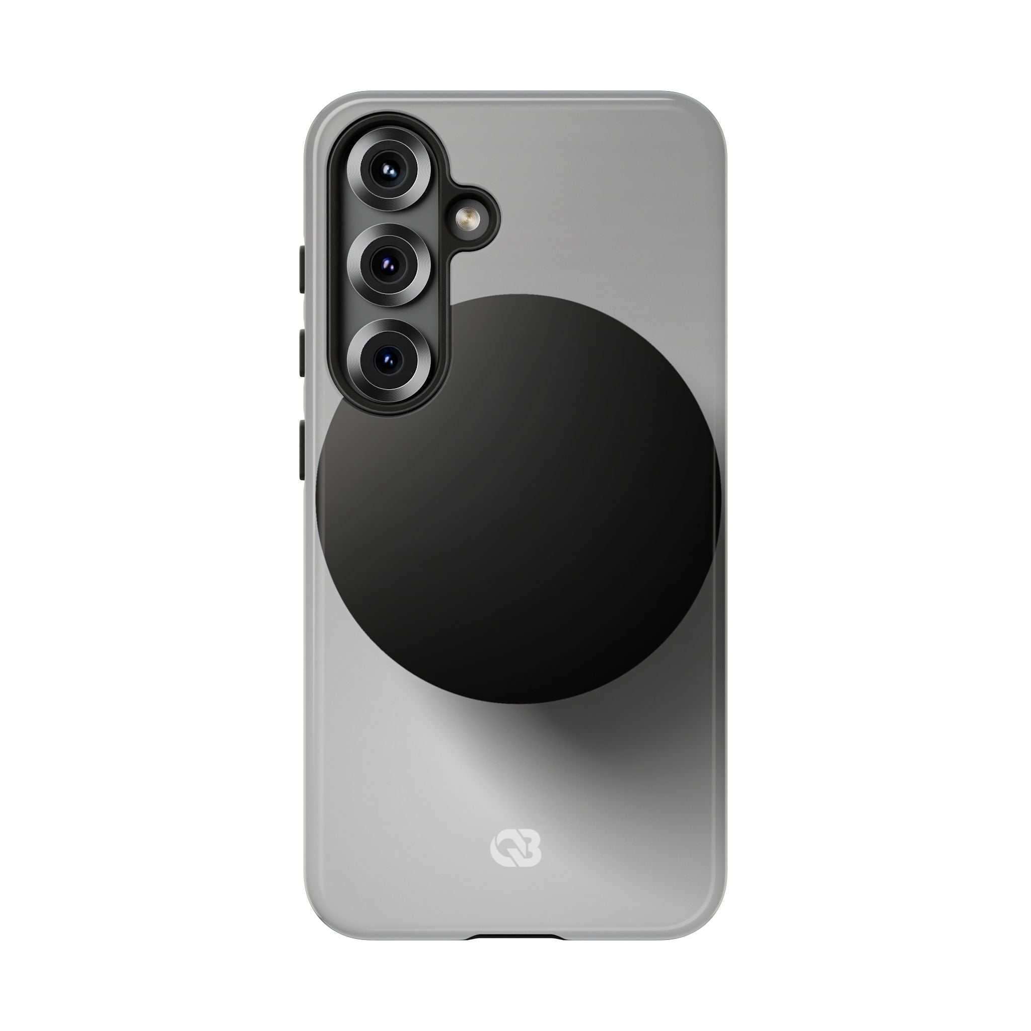 Grey Tough Phone Case for Samsung - Matte Onyx Sphere