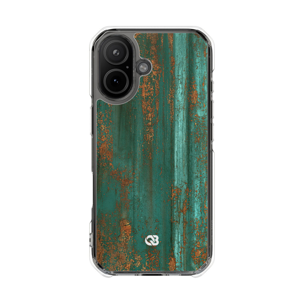 Oxidized Verdigris · Clear Impact Magnetic Phone Case for iPhone · Teal