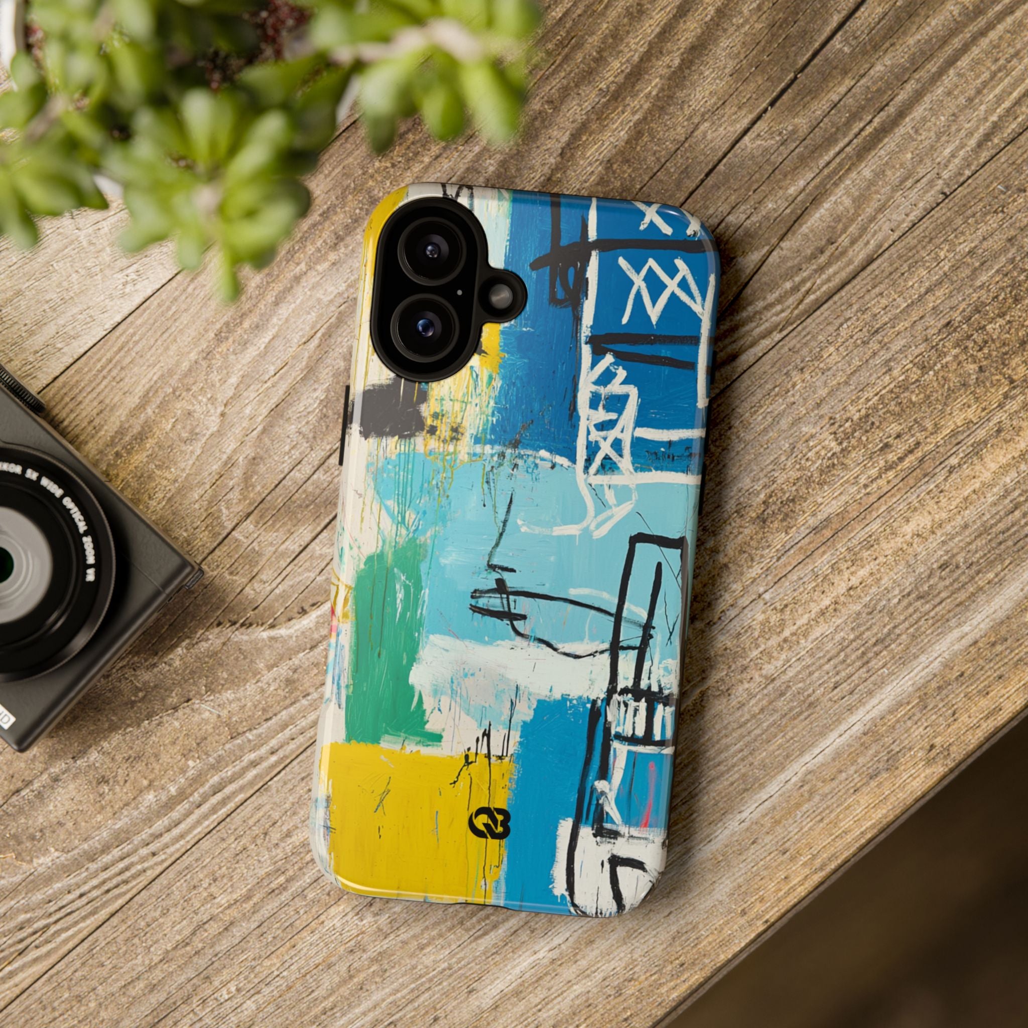 Azure Urban Scribble · Tough Phone Case for iPhone