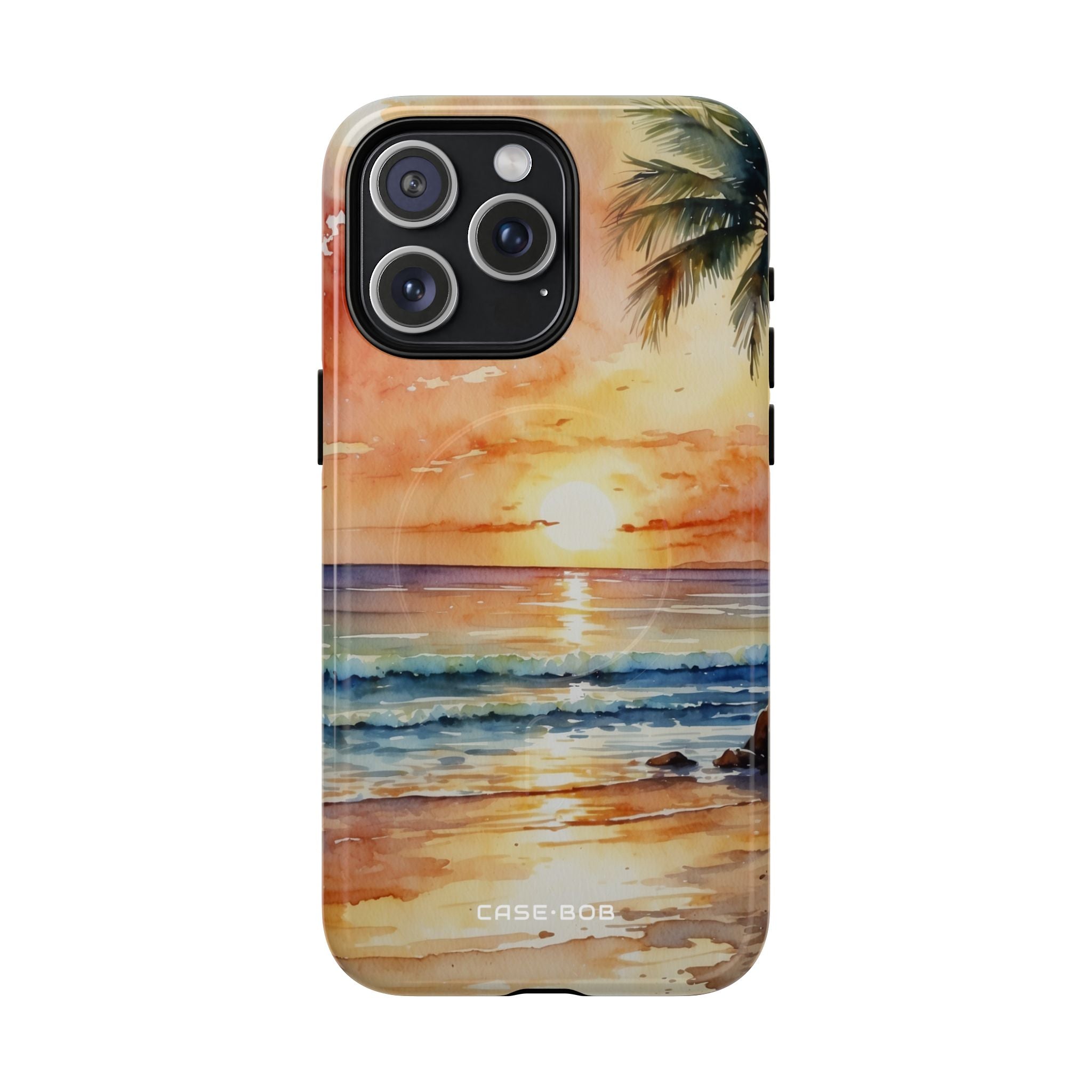 Sunset Palm iPhone 15 Pro Max Case - Tough+