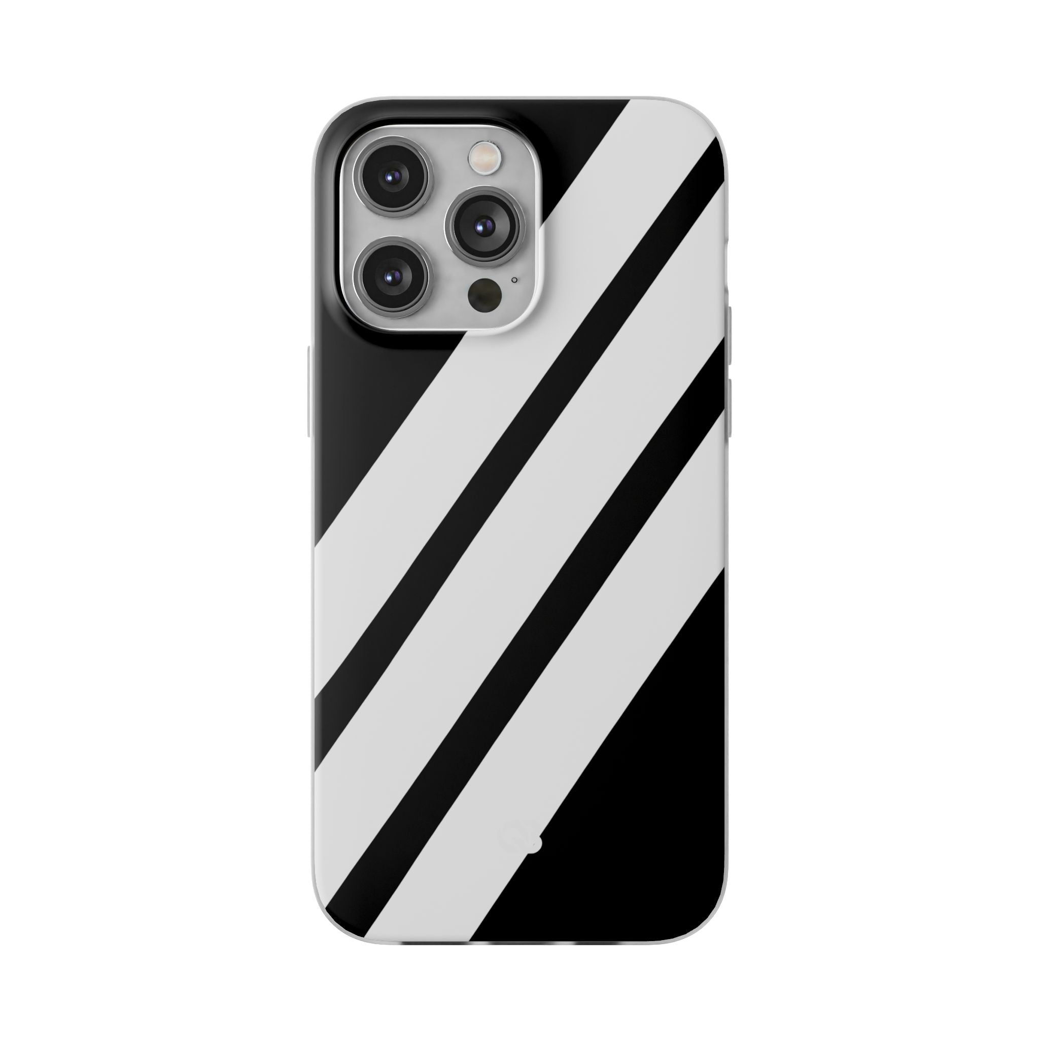 Obsidian White Bars · Soft Handyhülle für iPhone