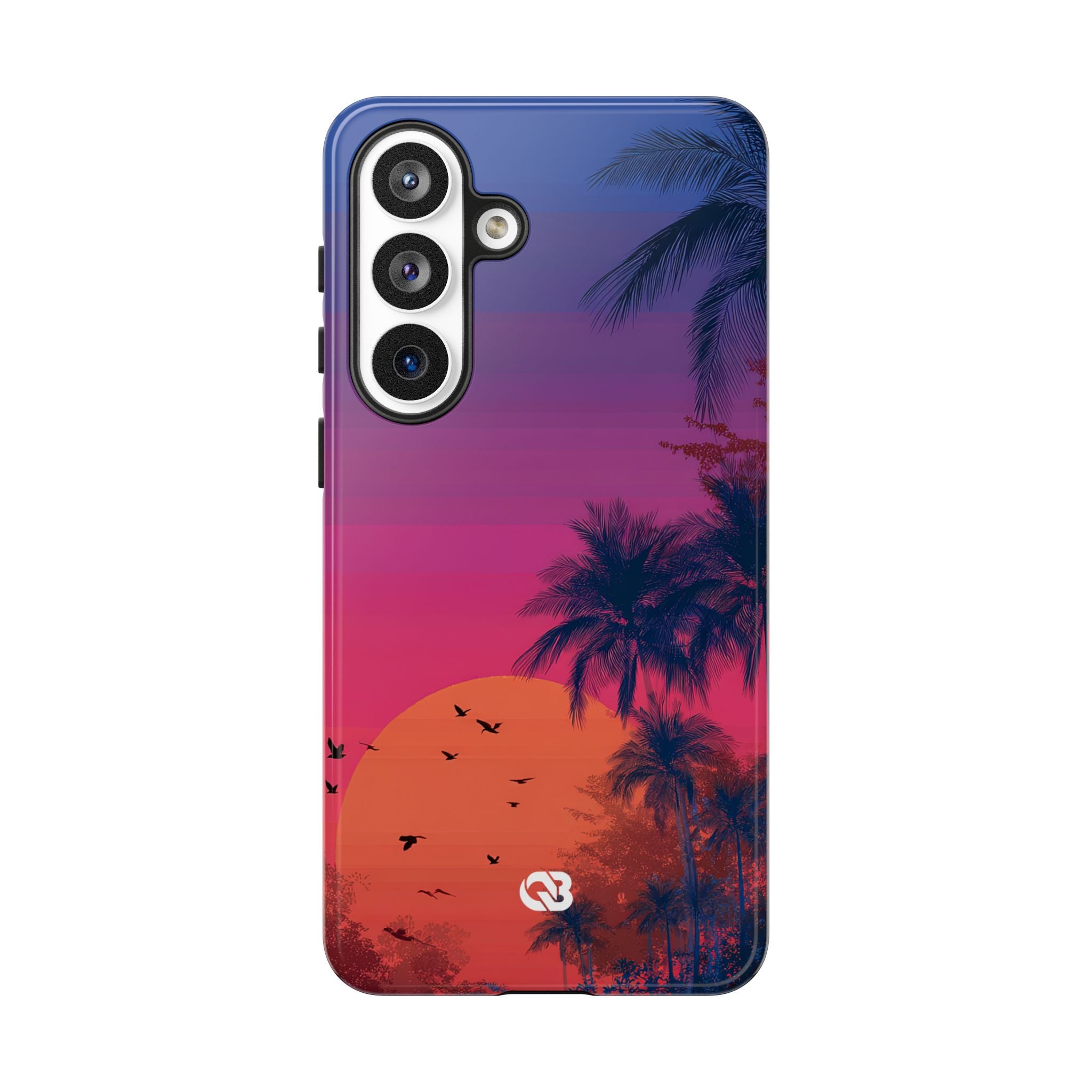 Neon Horizon Palms · Tough Phone Case for Samsung