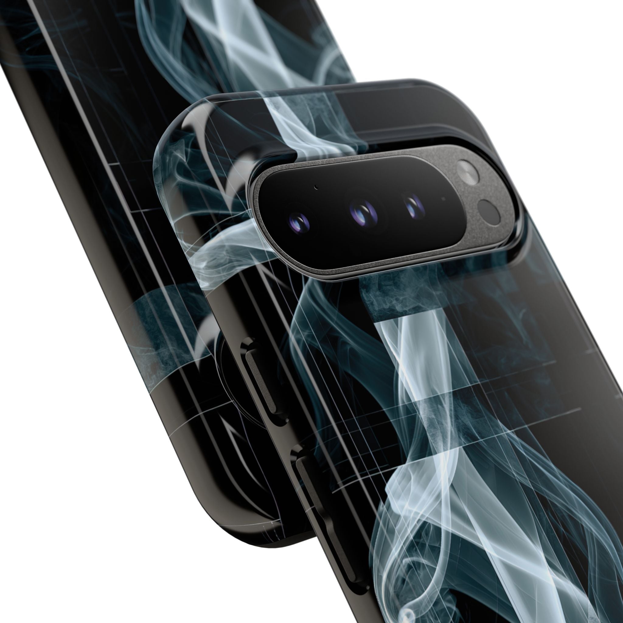 Black Tough Phone Case for Google Pixel - Arctic Vapor Grid