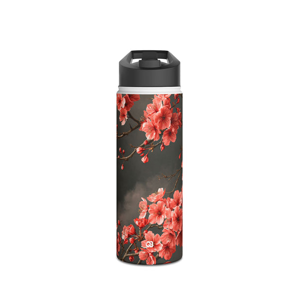 Midnight Sakura Blossom · Insulated Water Bottle · Pink