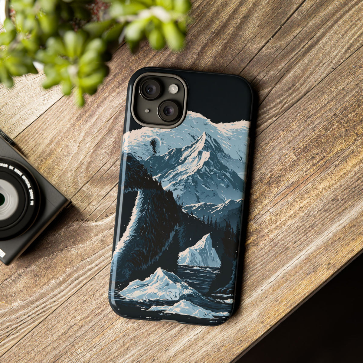 Nordic Arctic Bear · Tough Phone Case for iPhone · Black