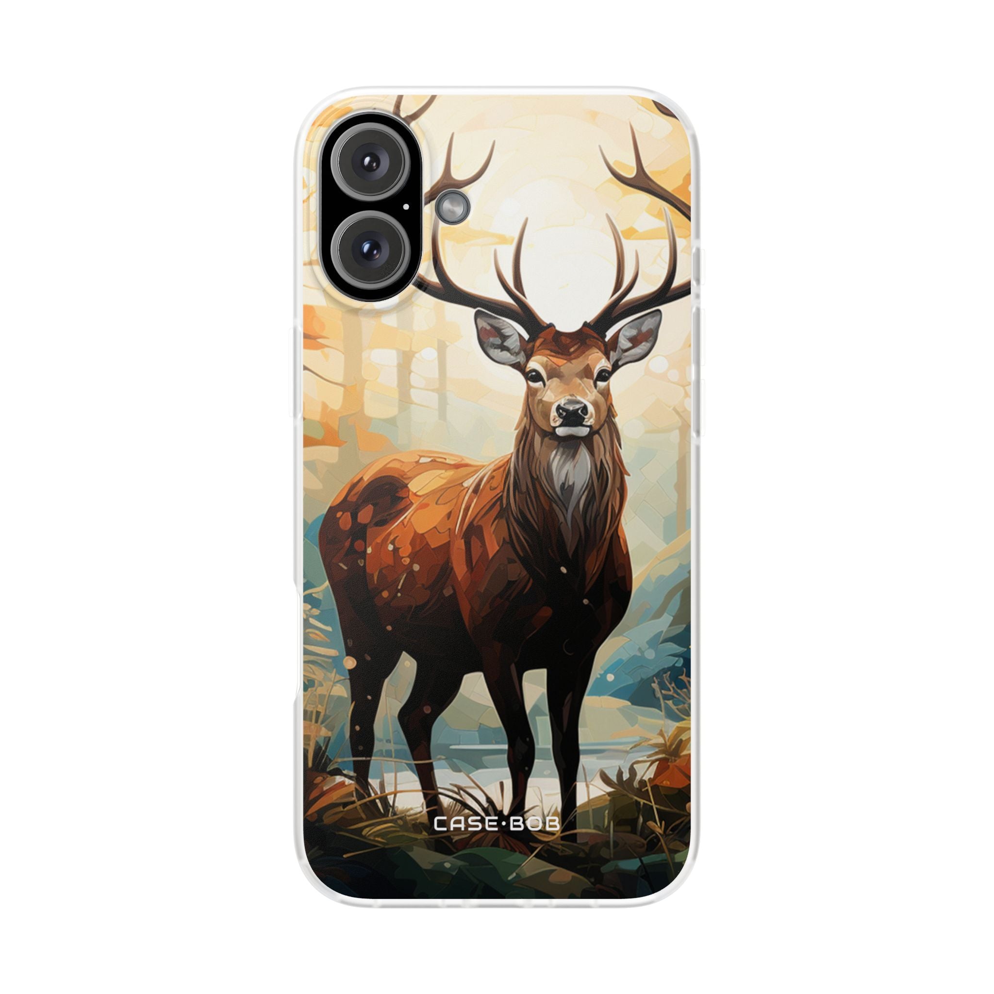 Glowing Stag iPhone 16 Plus Case - Soft - CASE•BOB
