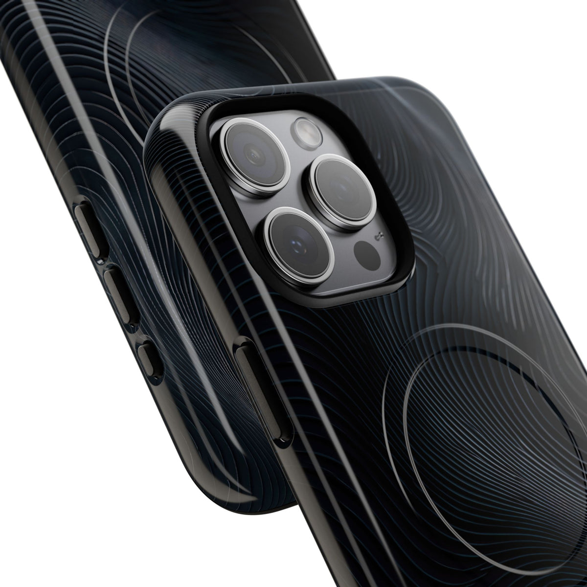 Black Tough 2.0 Magsafe Phone Case for iPhone - Obsidian Ridge Flux