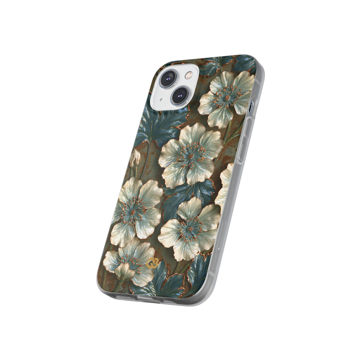 Gilded Blossom Reverie · Lite Phone Case for iPhone · Teal