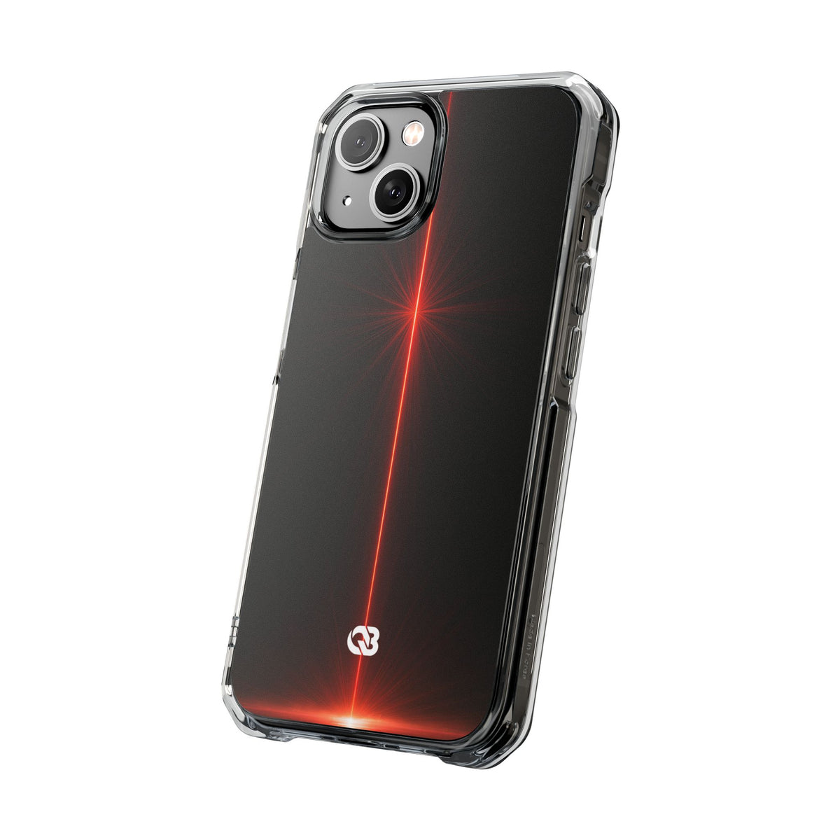 Red Impact MagSafe Phone Case for iPhone - Crimson Flare Vector