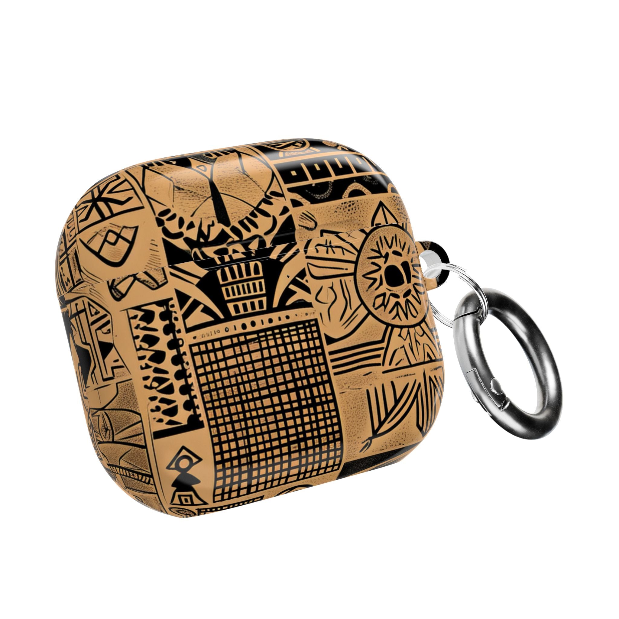 Celestial Faces Brown - AirPods Cover