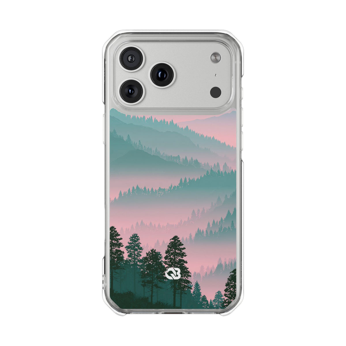 Alpine Horizon · Clear Impact Magnetic Phone Case for iPhone · Green