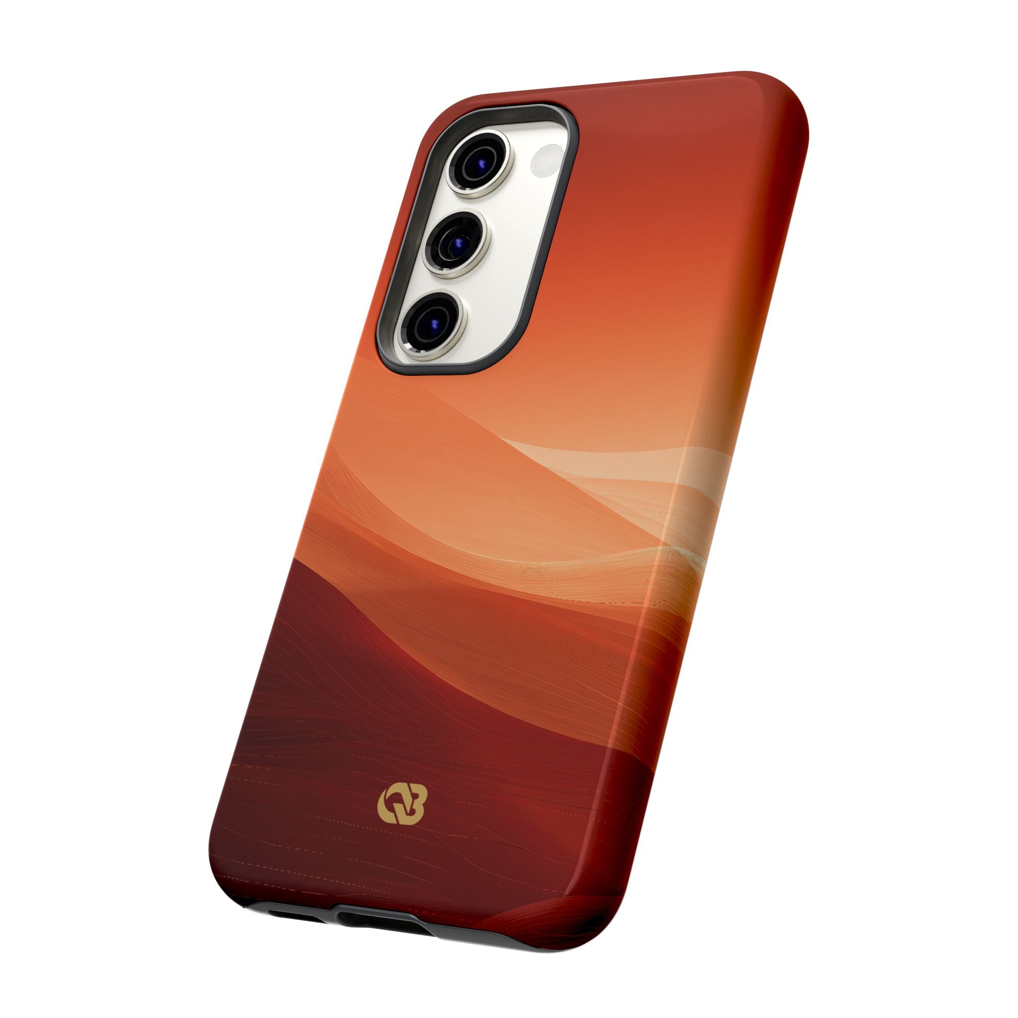 Orange Tough Phone Case for Samsung - Crimson Dune Gradient