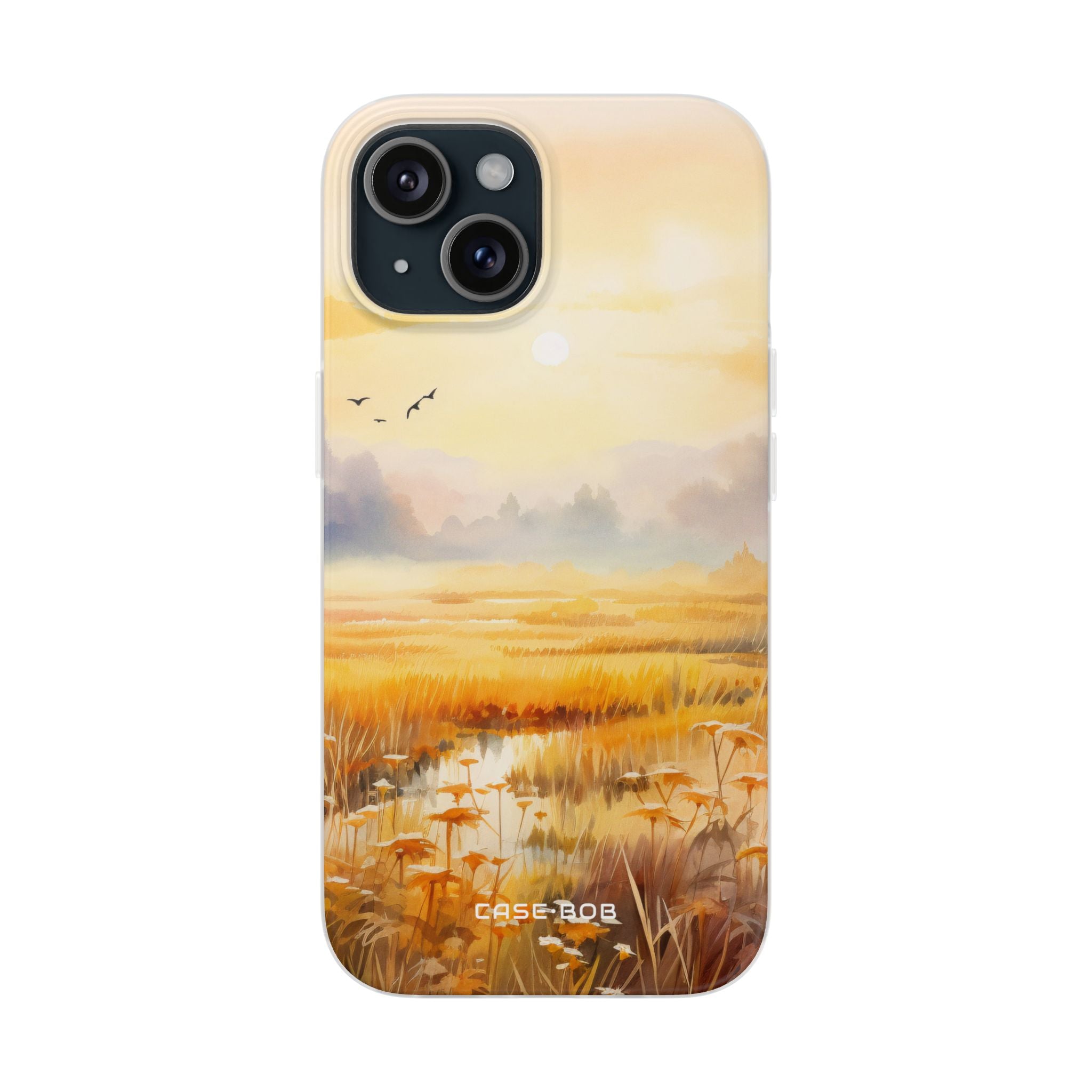 Leuchtender Sonnenaufgang iPhone 15 Case - Soft