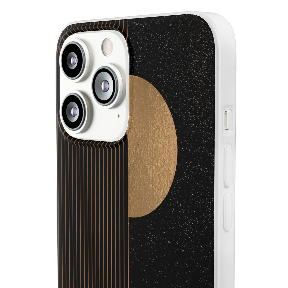Lunar Topo Horizon · Lite Phone Case for iPhone · Black