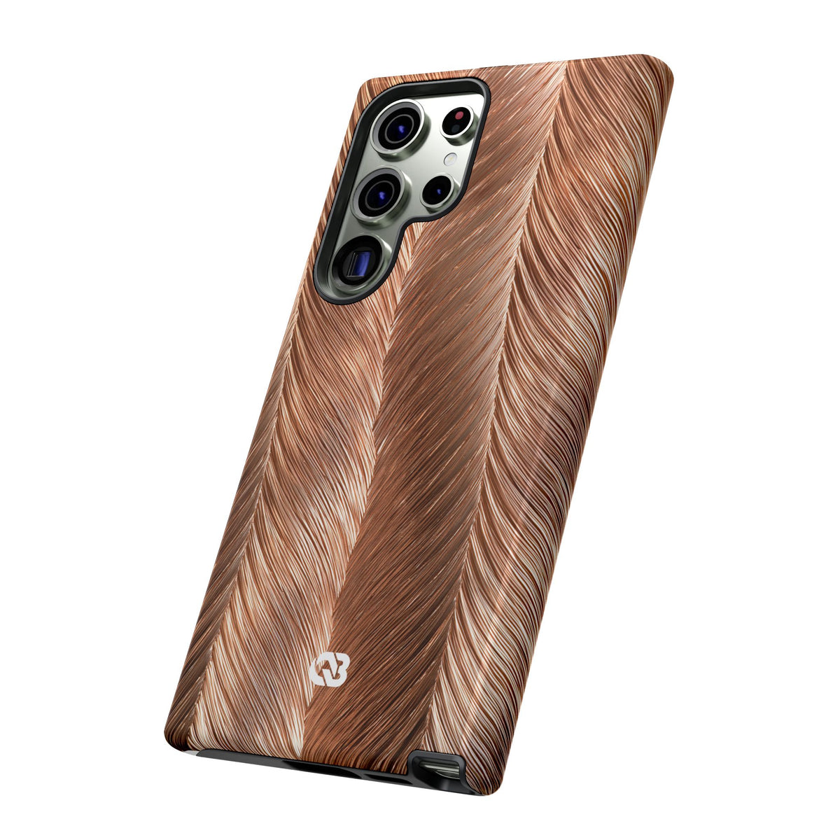 Rose Gold Weave · Tough Phone Case for Samsung · Brown