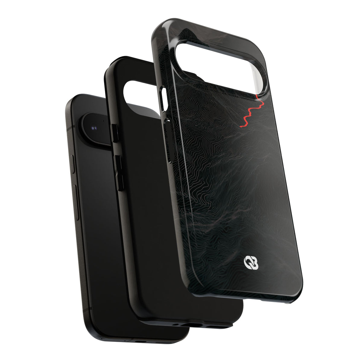 Crimson Ridge Pass · Tough Phone Case for Pixel · Black