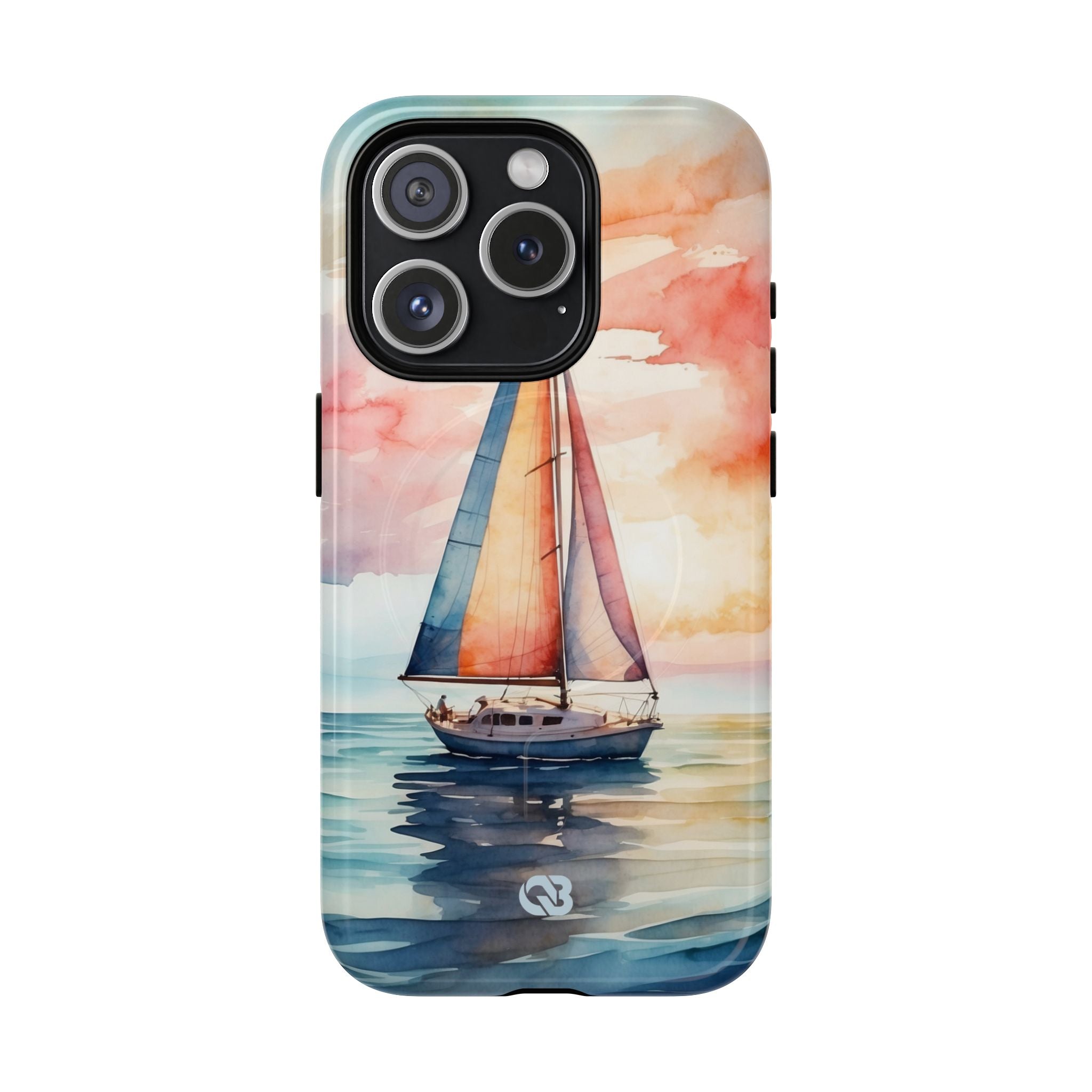 Crimson Horizon Sail · Tough+ Phone Case for iPhone · Magsafe
