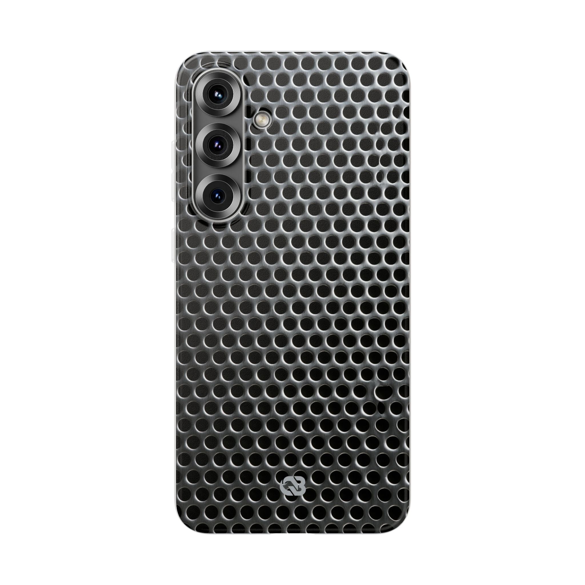 Silver Lite Phone Case for Samsung - Brutalist Steel Mesh