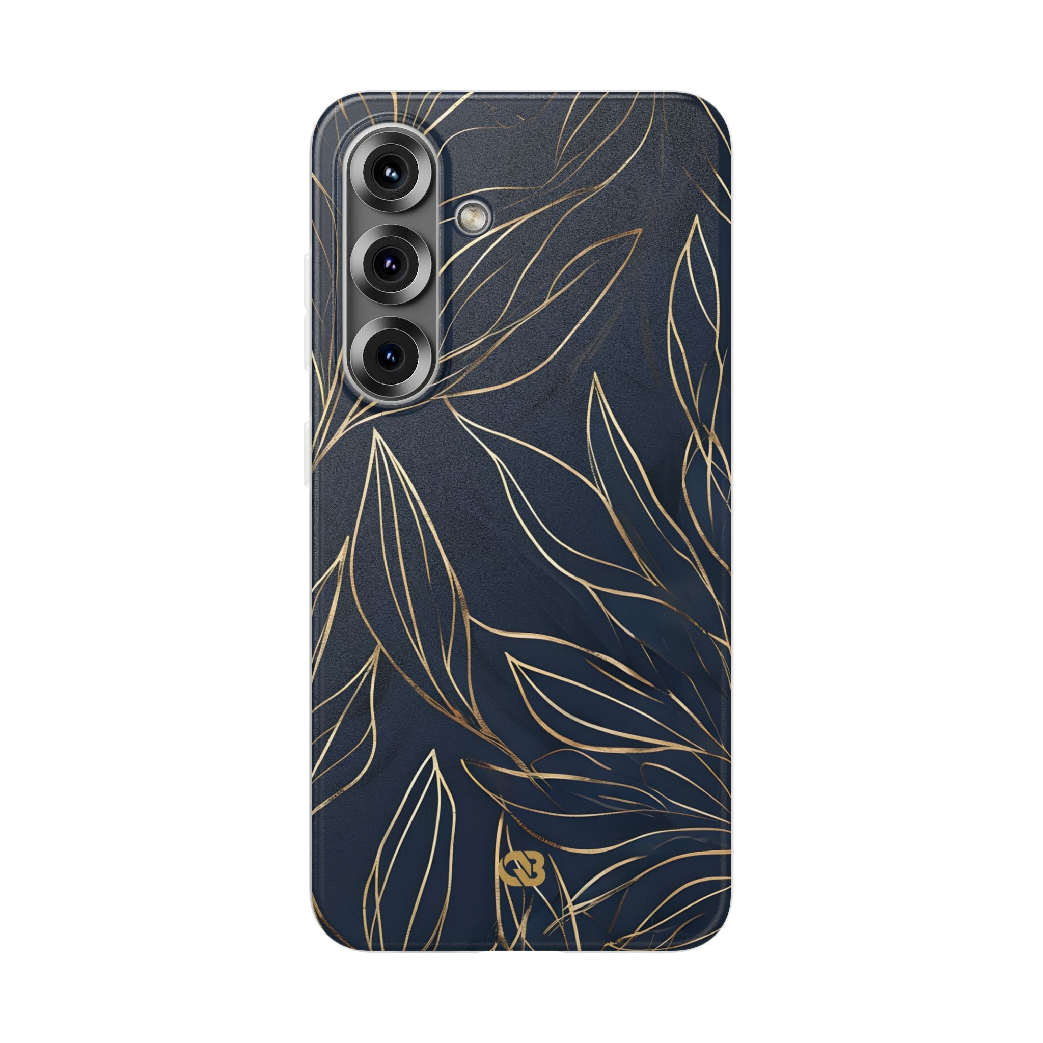 Gilded Navy Foliage · Soft Handyhülle für Samsung