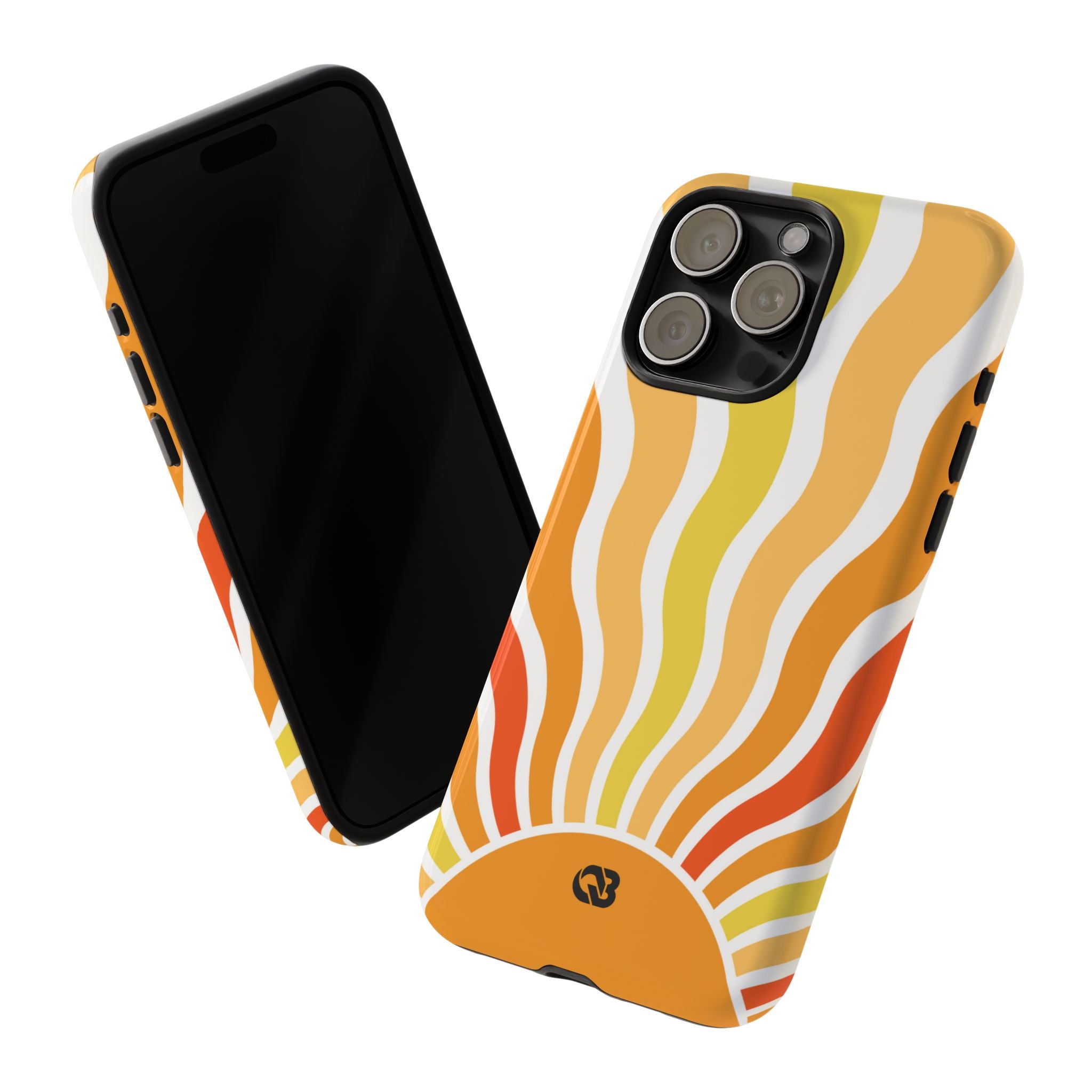Amber Solar Waves · Tough Phone Case for iPhone