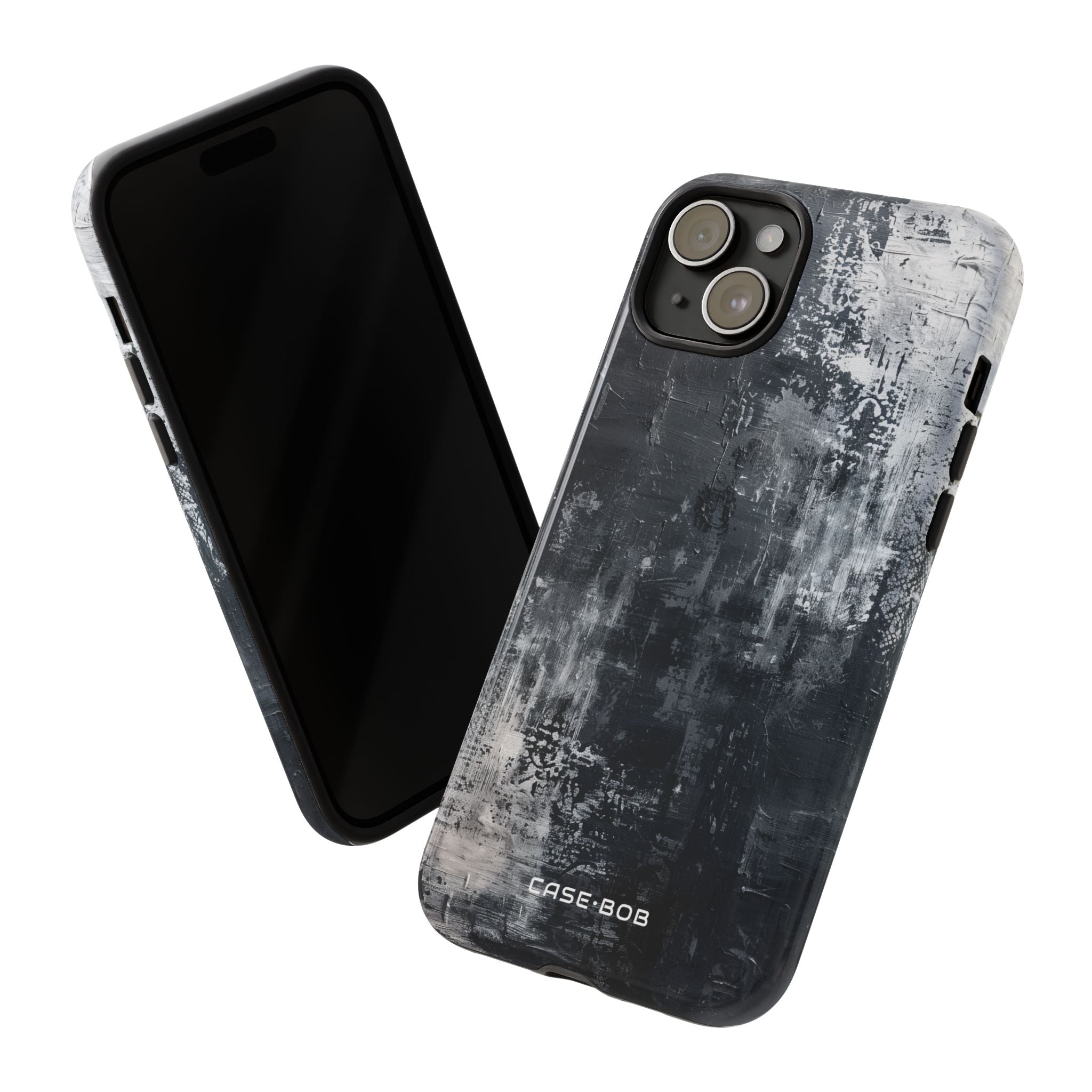 Texturiertes Blackscape iPhone 15 Plus Case - Tough