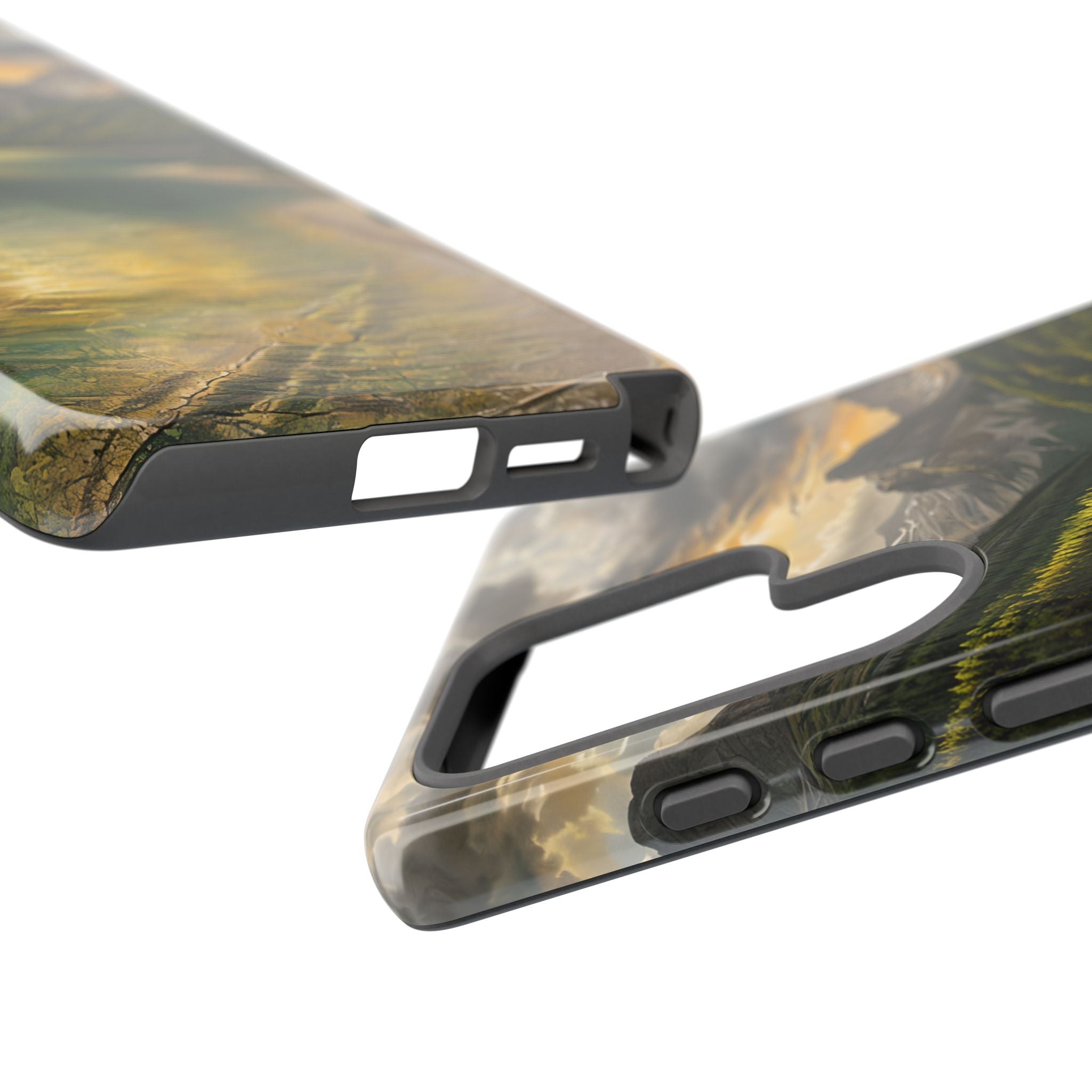 Gilded Mountain Lake · Tough Phone Case for Samsung