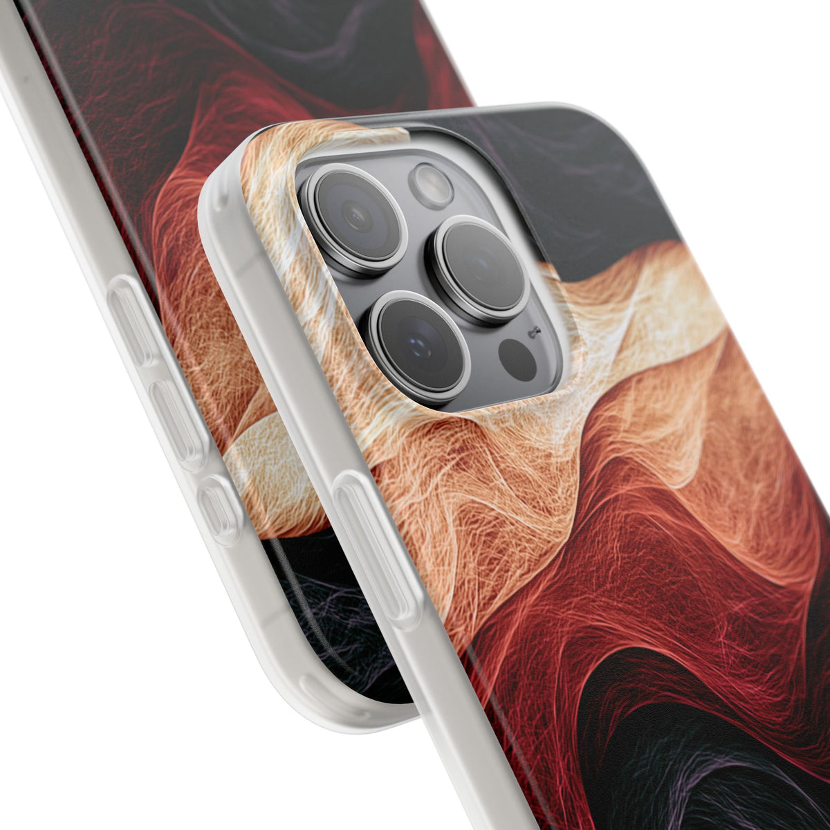 Ember Wave Dispersion · Lite Phone Case for iPhone · Red