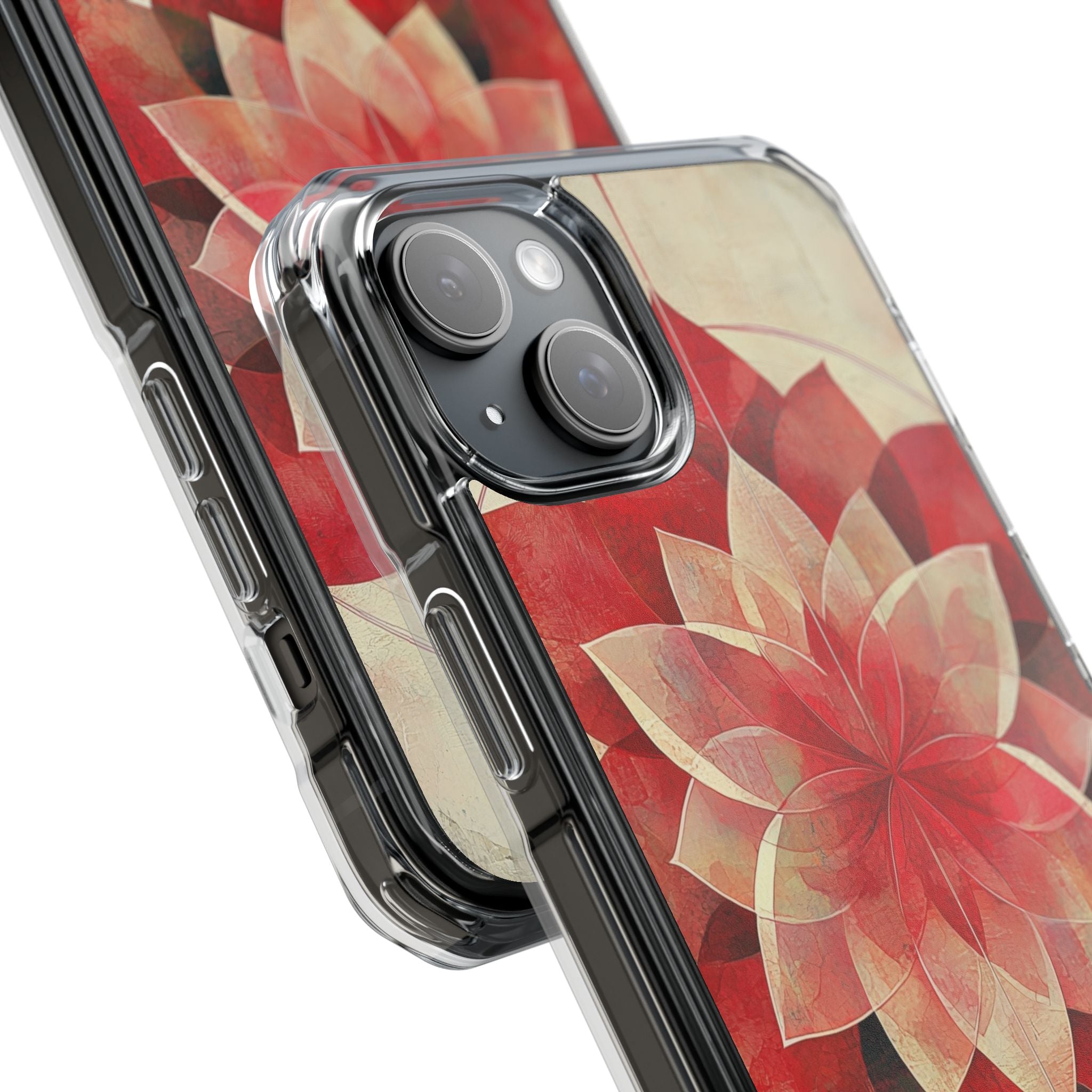 Crimson Bloom iPhone 15 Plus Skal - Impact