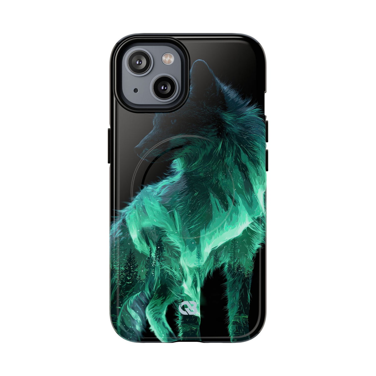 Nordic Aurora Fox · Tough 2.0 Magnetic Phone Case for iPhone · Teal