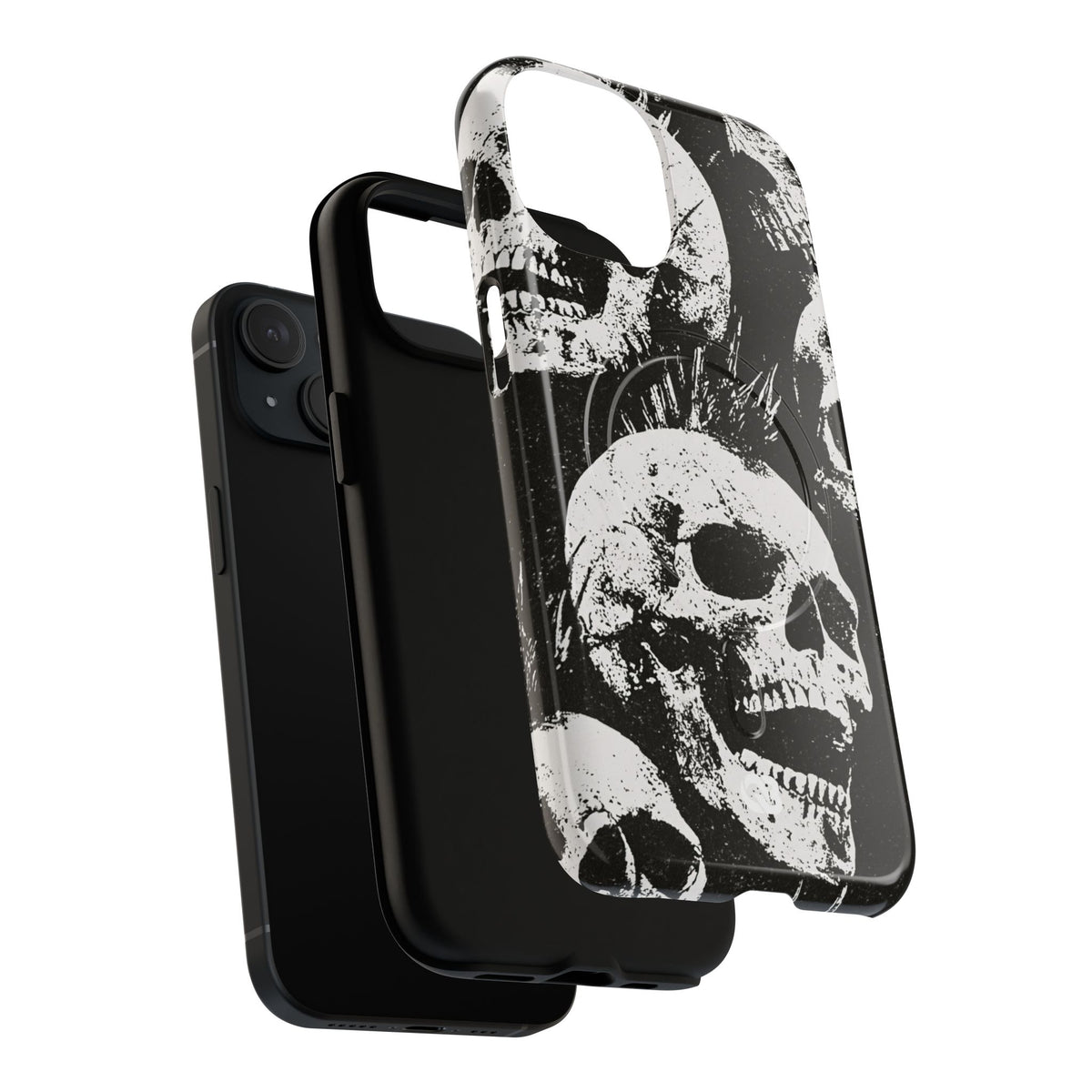 Punk Skull Riot · Tough 2.0 Magnetic Phone Case for iPhone · Black
