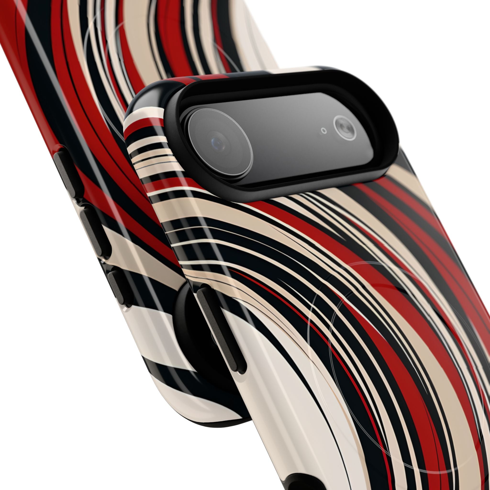 Crimson Flow Waves · Tough+ Magsafe