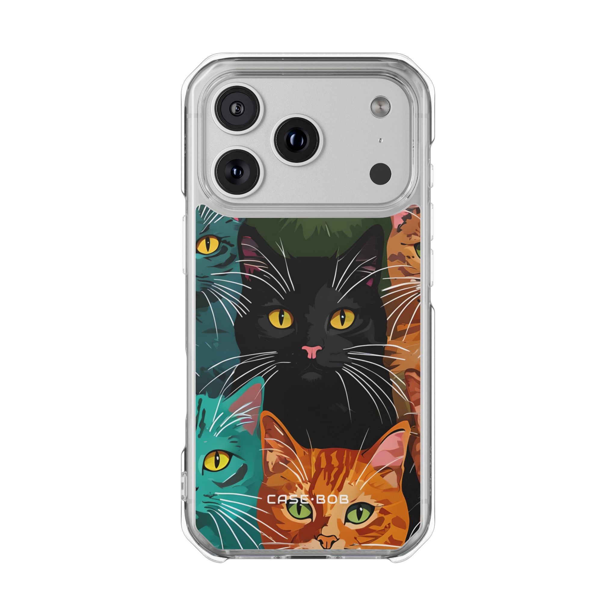 Whiskered Cats iPhone 17 Pro Case - Impact