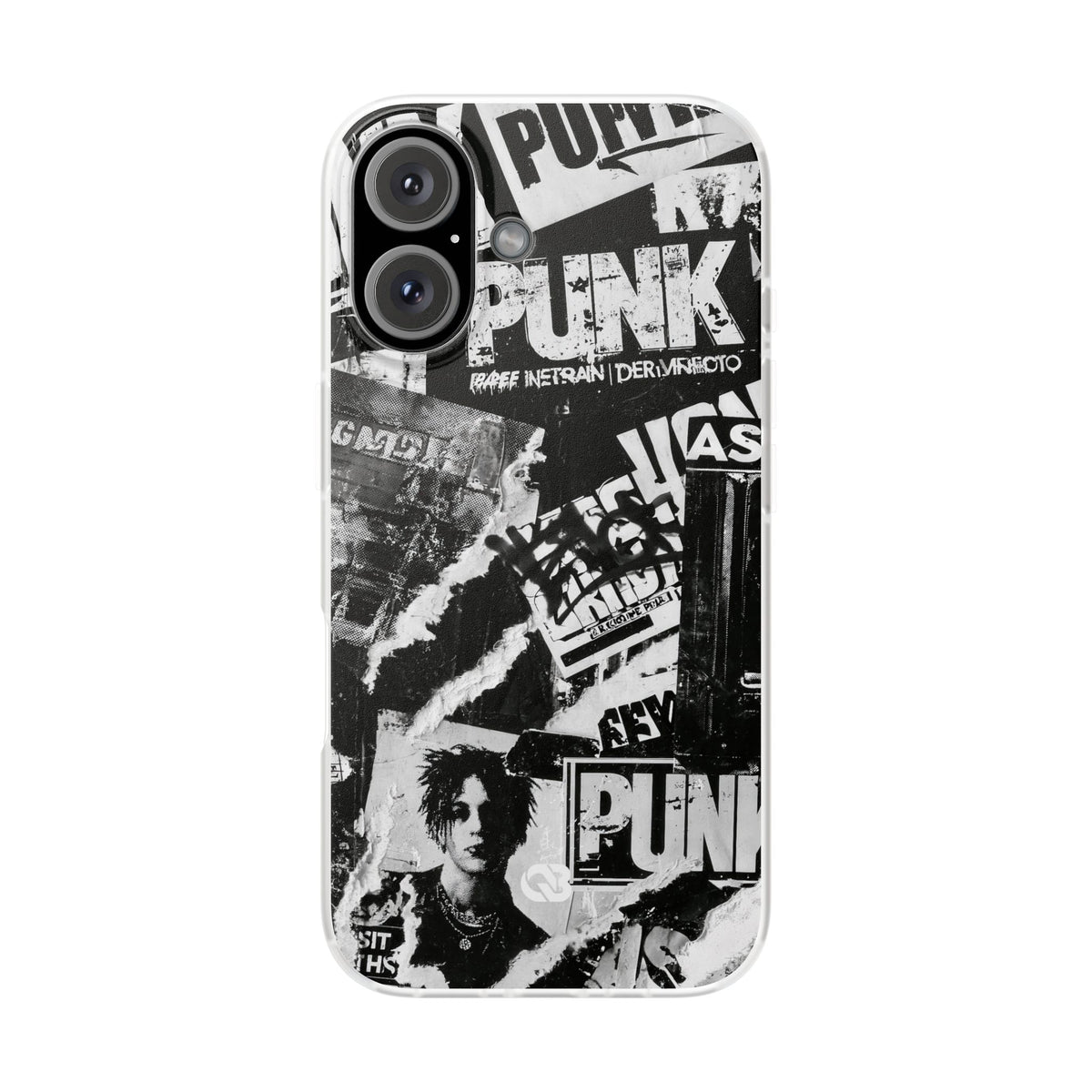 Underground Punk Collage · Lite Phone Case for iPhone · Black