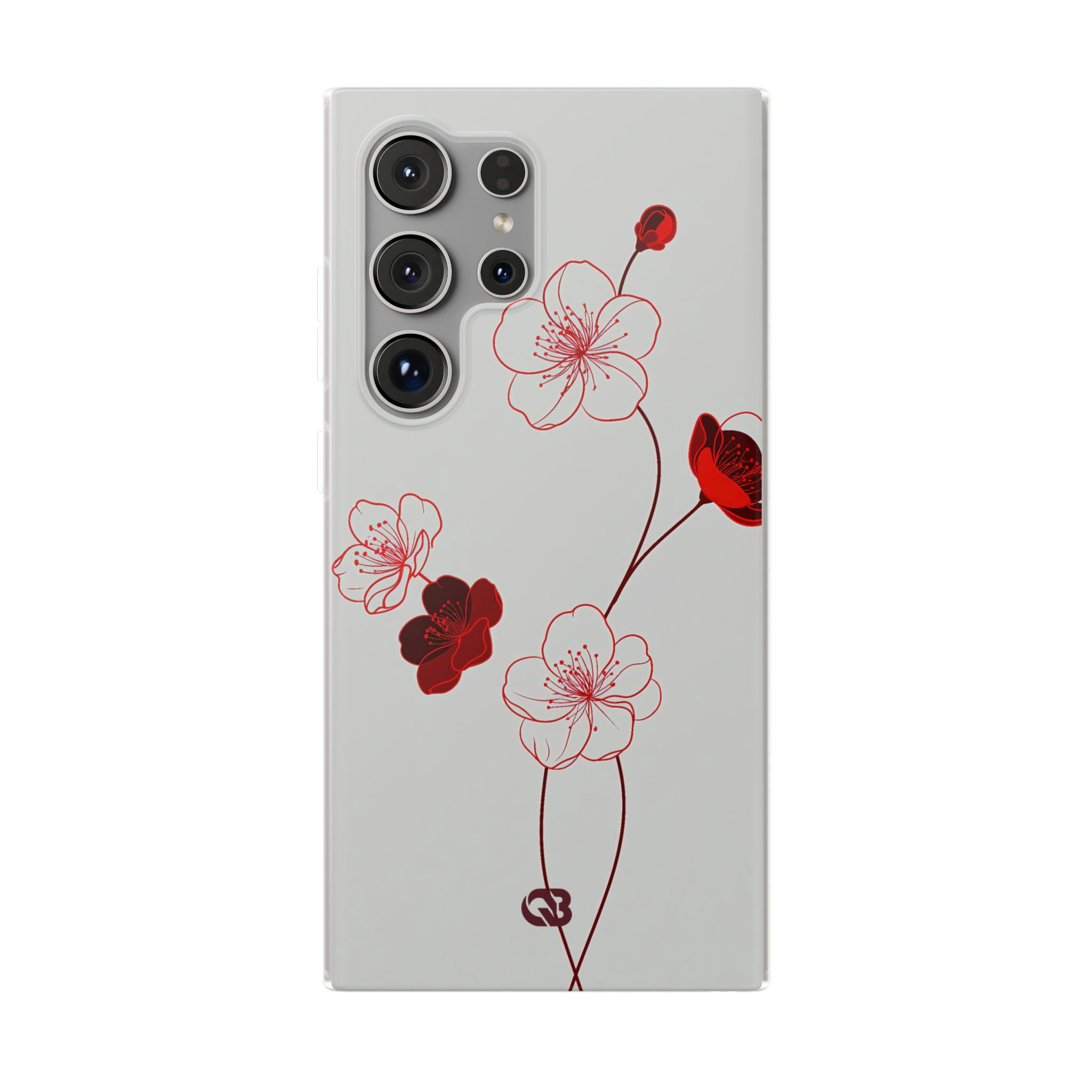 Red Lite Phone Case for Samsung - Kyoto Ember Bloom