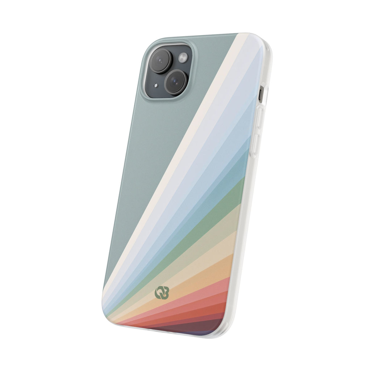 Green Lite Phone Case for iPhone - Sage Prism Beam