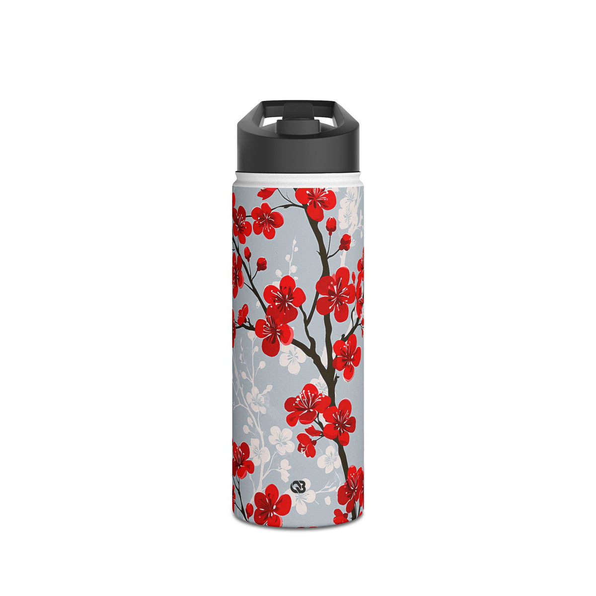 Scarlet Plum Blossom · Insulated Water Bottle · Red