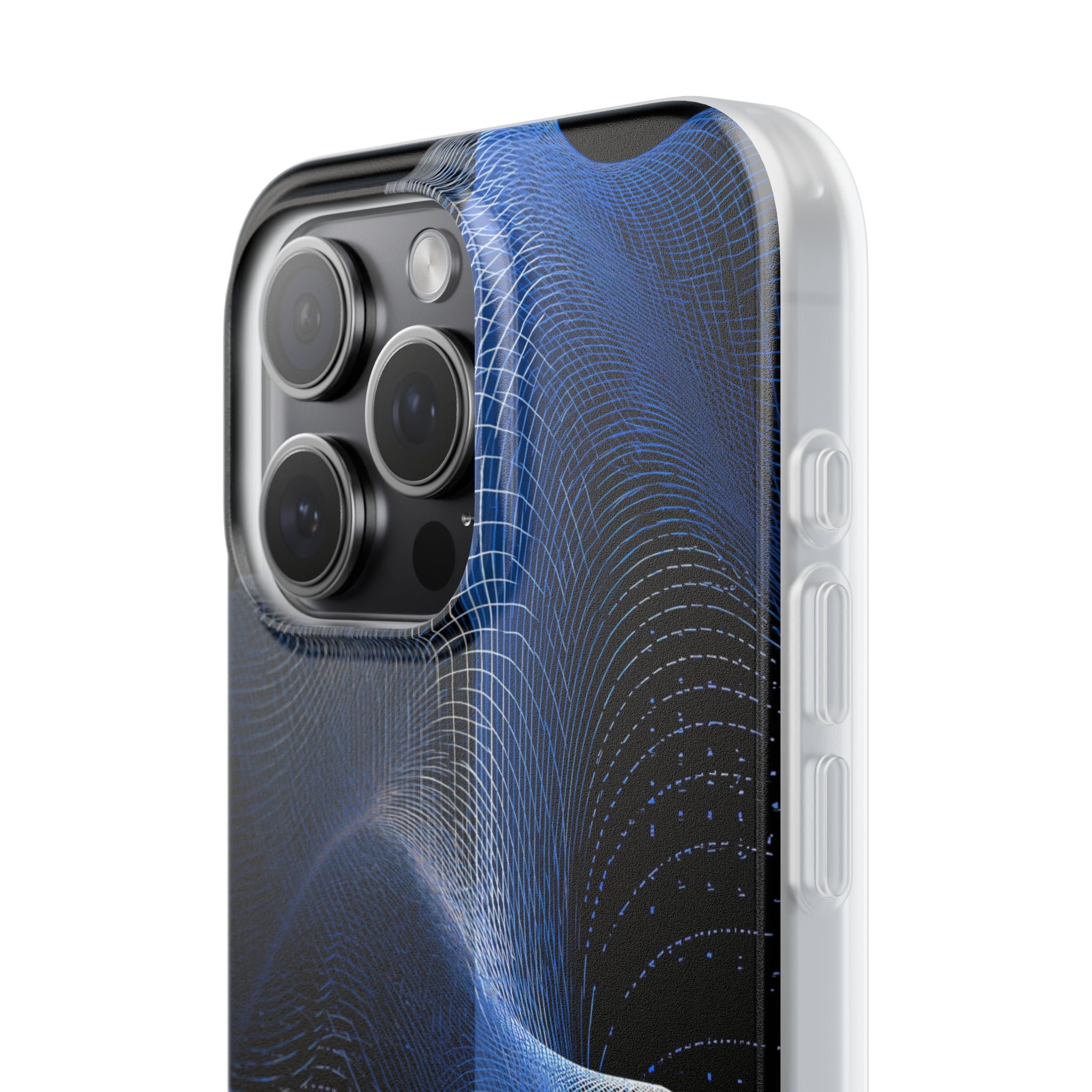 Blue Lite Phone Case for iPhone - Electric Blue Flux