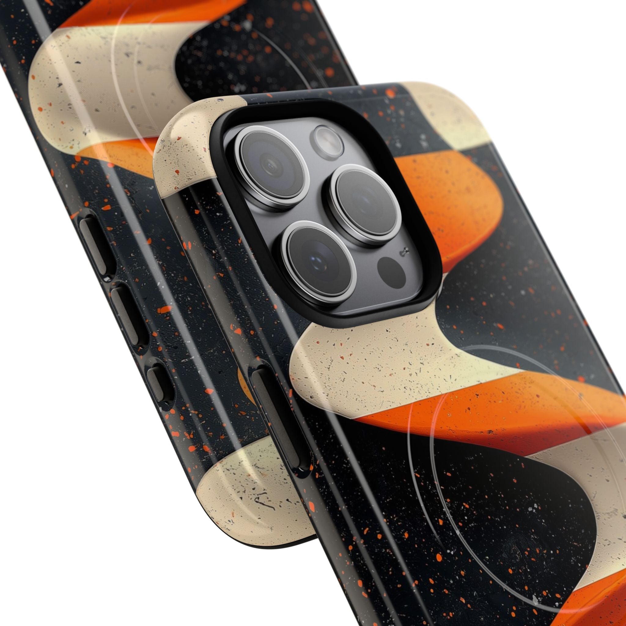 Orange Grit Twist · Tough+ Phone Case for iPhone · Magsafe